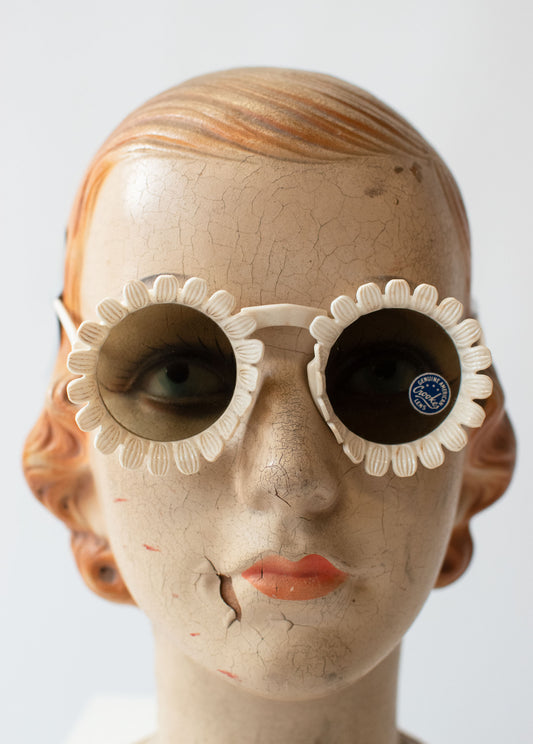 1940s Daisy Sunglasses | Brown Lenses
