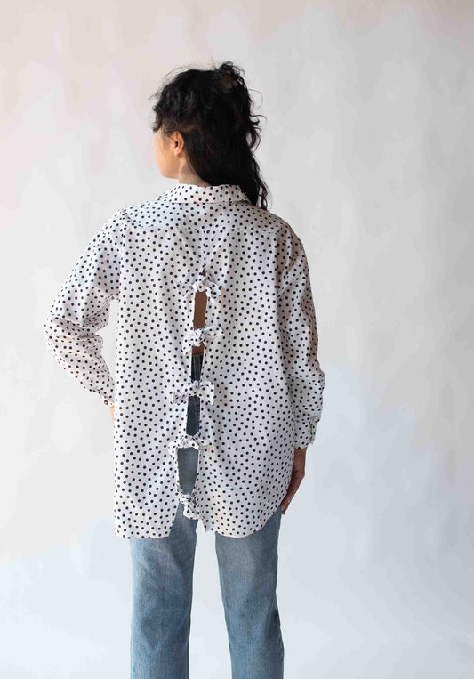 1980s Polka Dot Shirt | Bill Blass