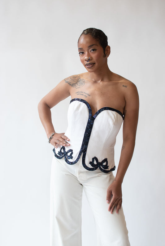 Beaded Bustier | Bellville Sassoon