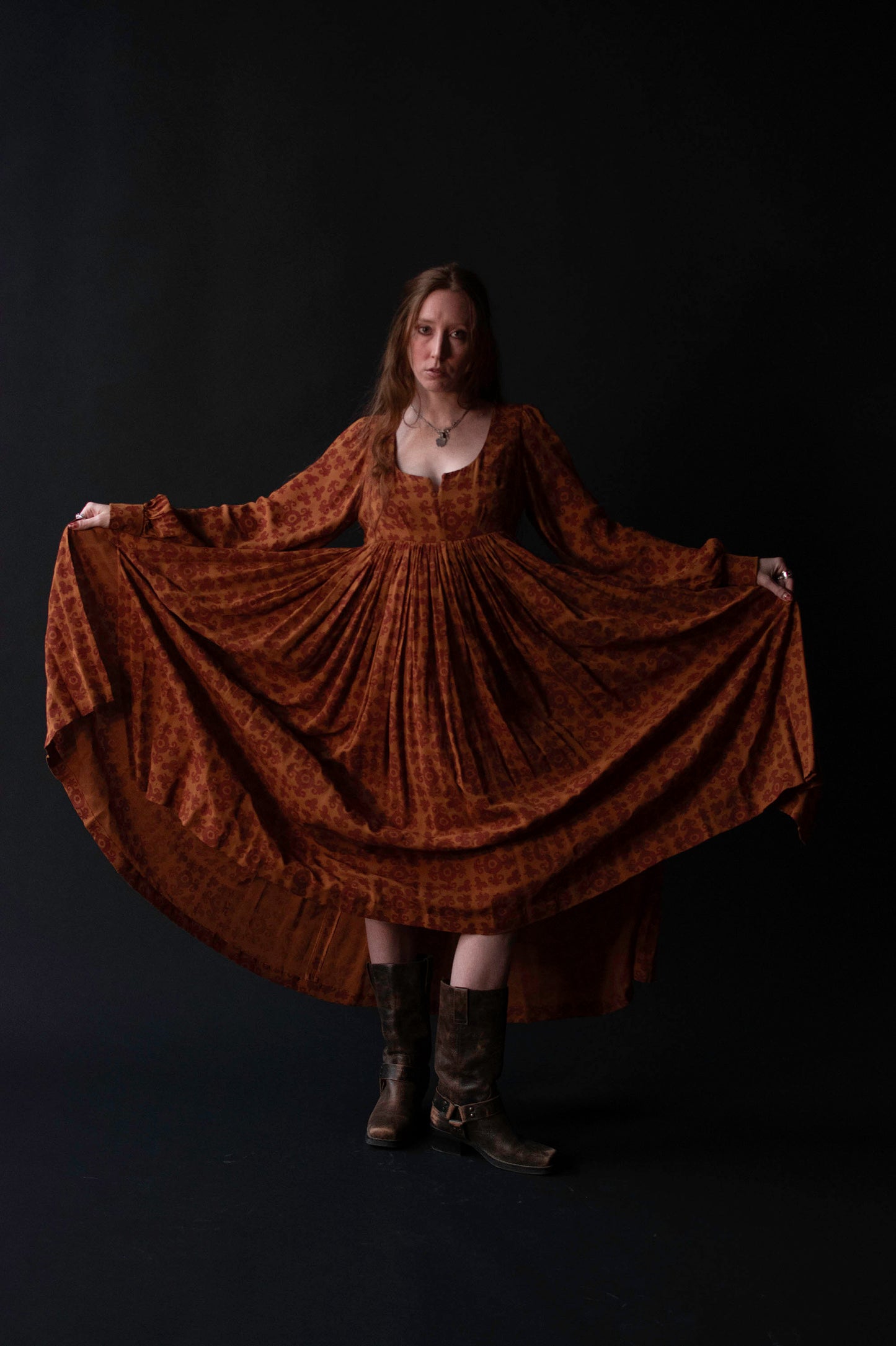 Silk Bishop Sleeve Dress | Todd Oldham FW 1993