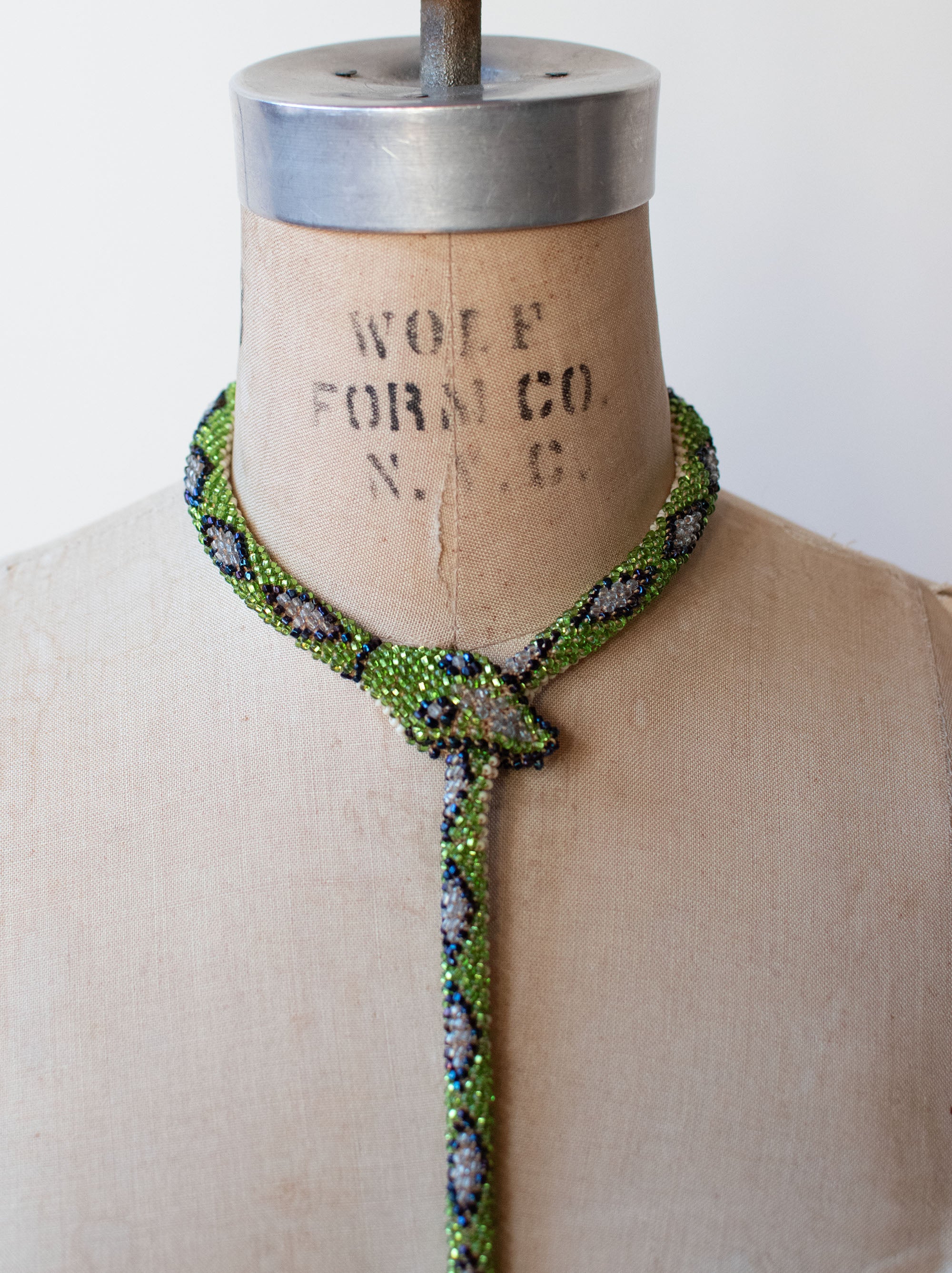 Vintage Snake Necklace, Snake Necklace, Snake Necklace, Snake design - Ruby  Lane