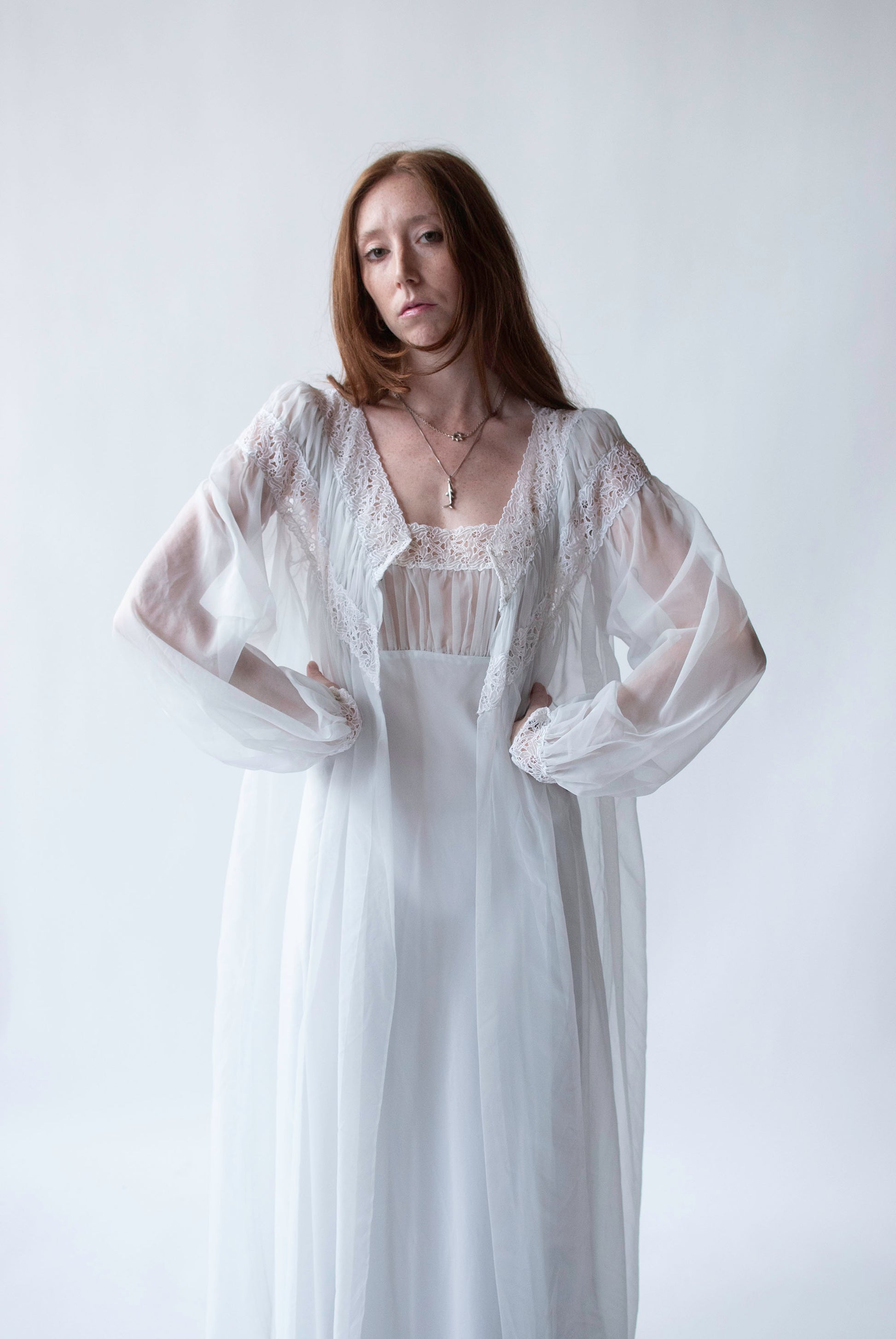 Peignoir Vintage 1950s Nightgown Vintage Nightgown Peignoir