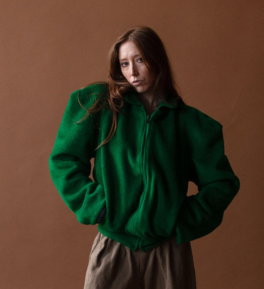 1980s Green Jacket | Norma Kamali