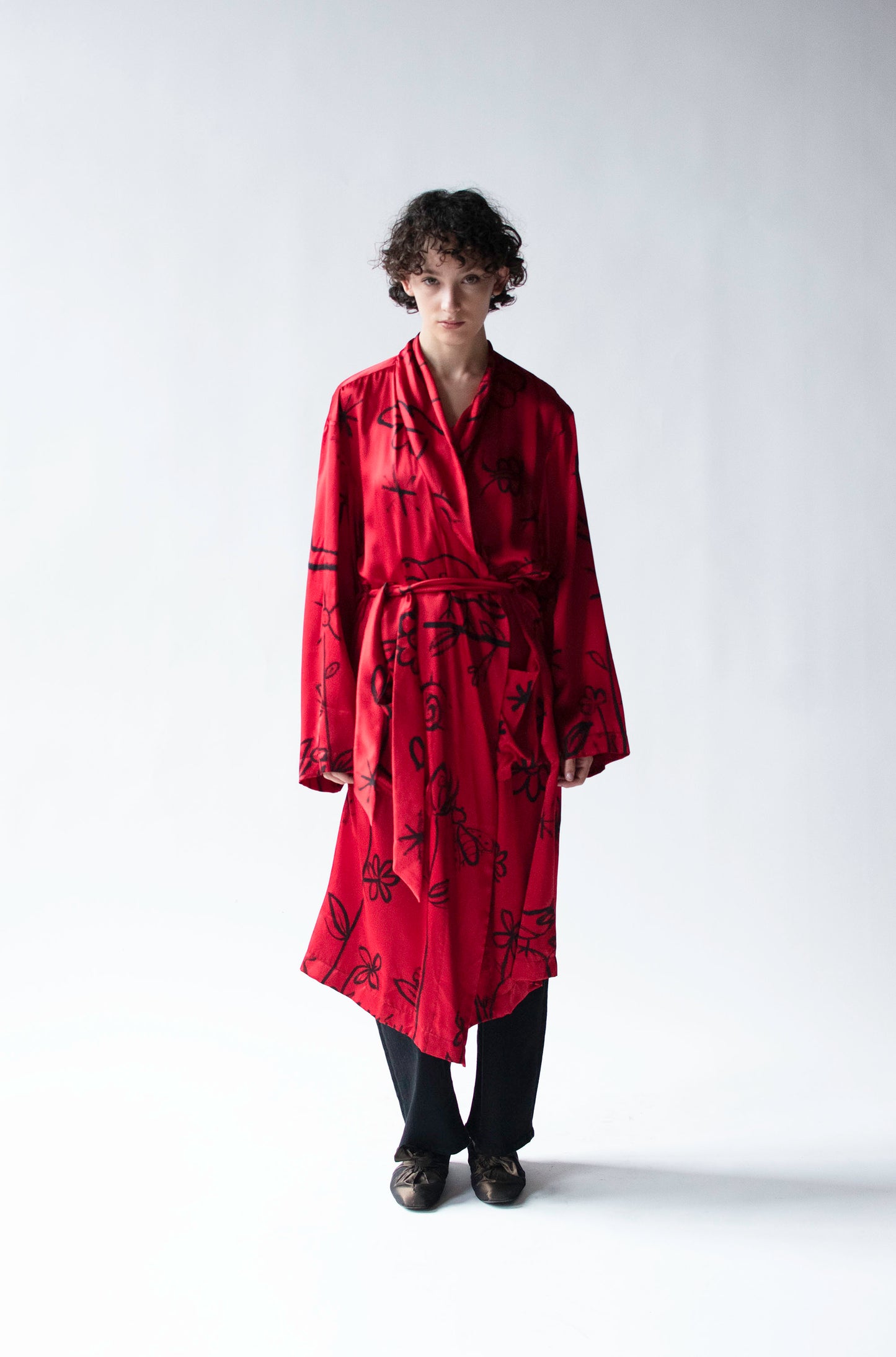 Bug Print Silk Robe | Todd Oldham