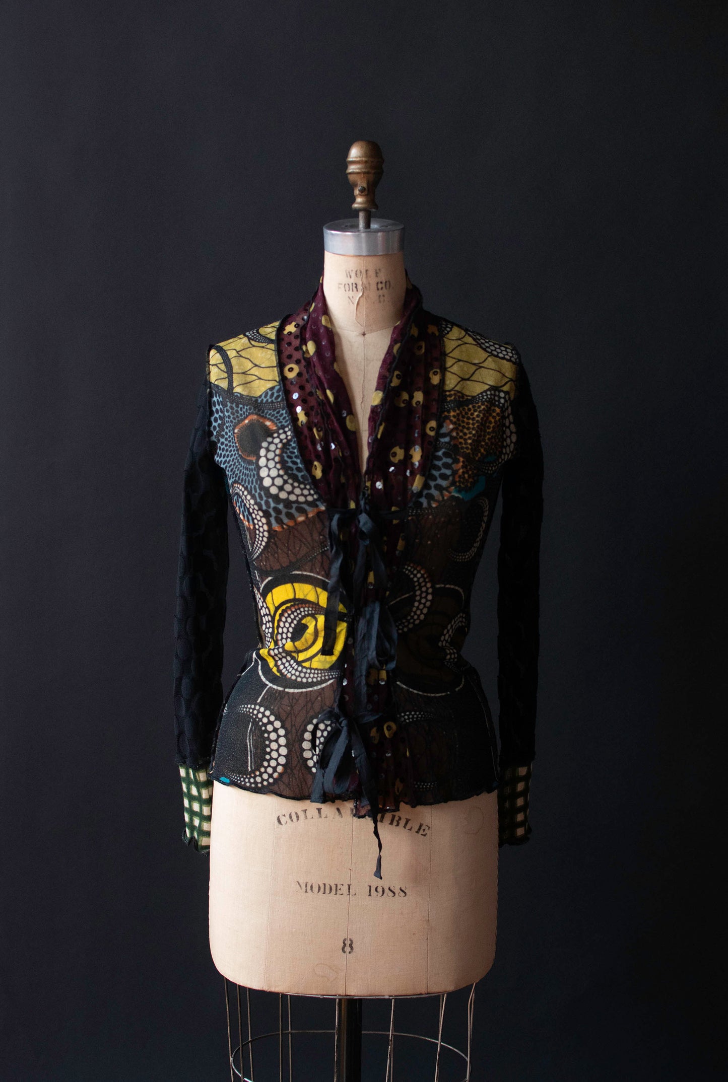 Mixed Print Mesh Top | Jean Paul Gaultier