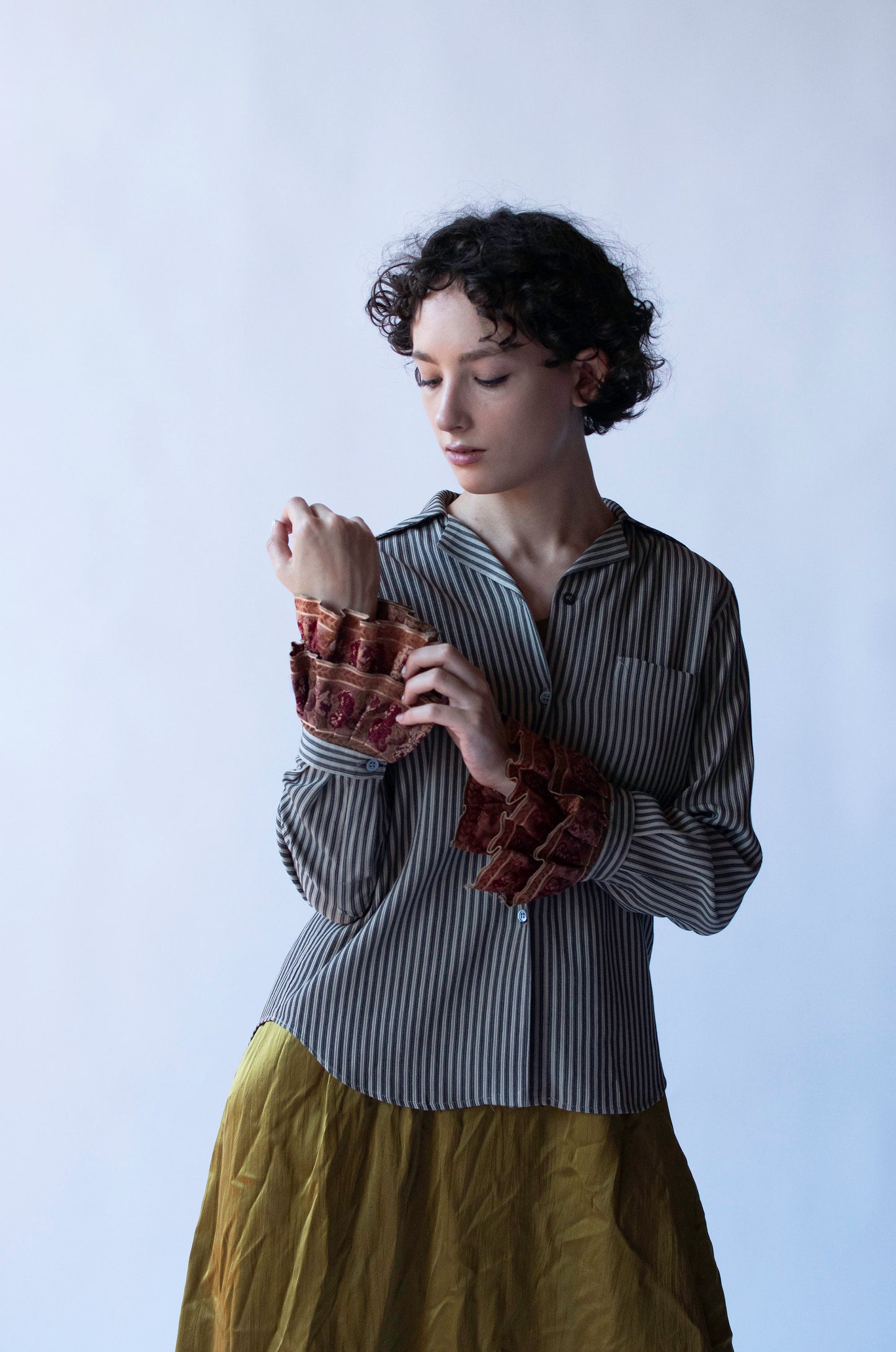Ruffle Cuff Shirt | Romeo Gigli