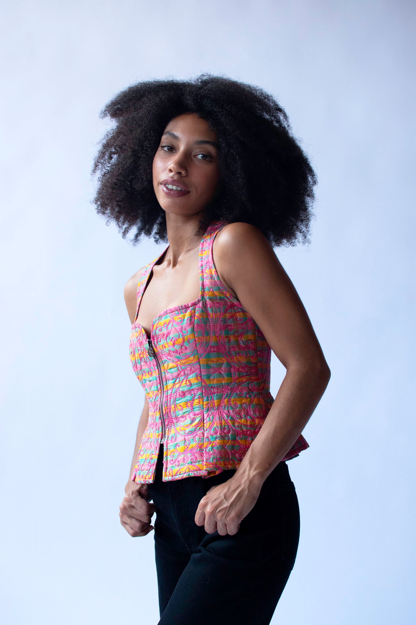 Quilted Silk Top | Chrisitan Lacroix Bazar