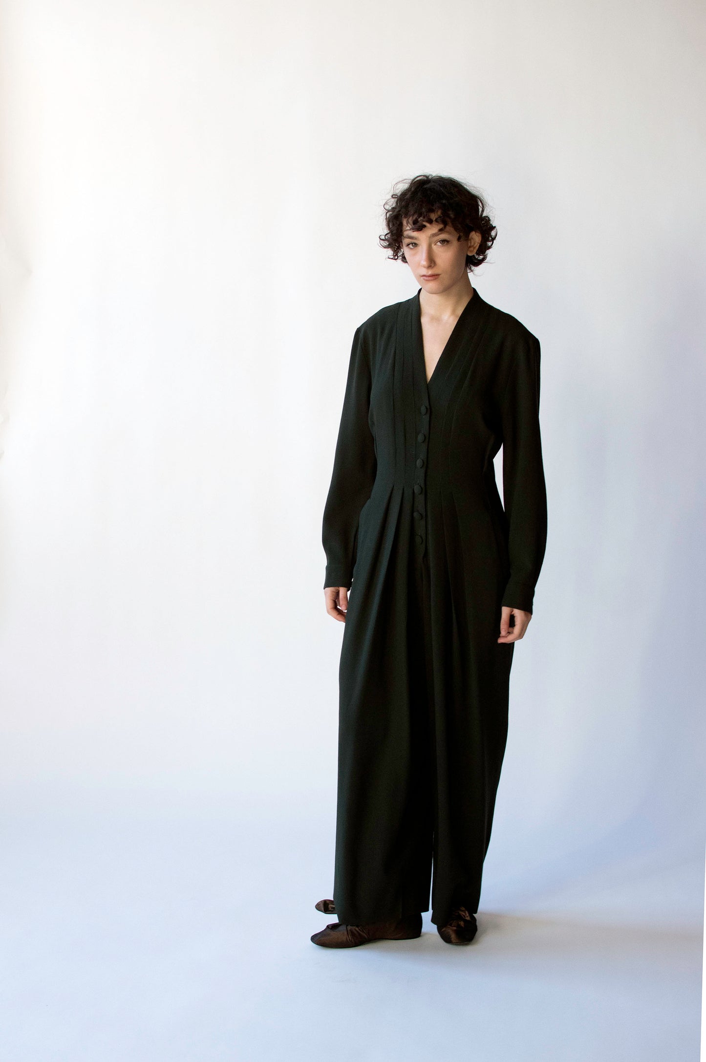 Dark Green Jumpsuit | Emmanuelle Khanh