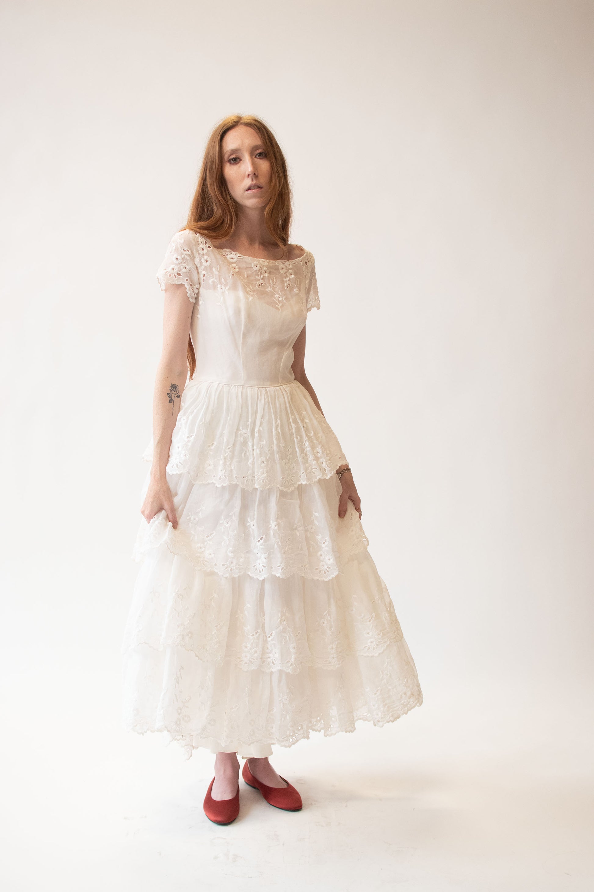 1950s Eyelet Wedding Dress Female Hysteria Vintage 1950s Eyelet Wedding Dress Female Hysteria Vintage