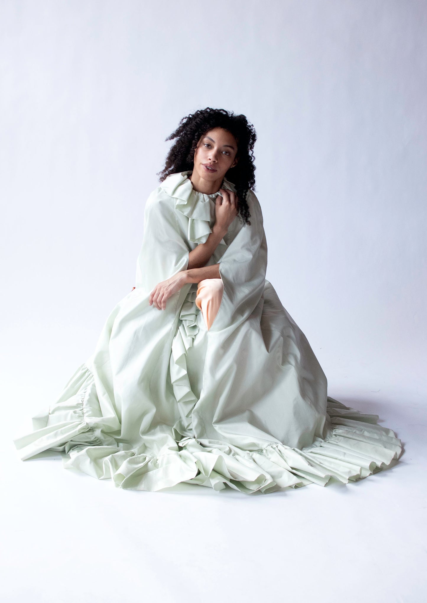 Pale Mint Opera Coat | Donald Brooks for Main Street
