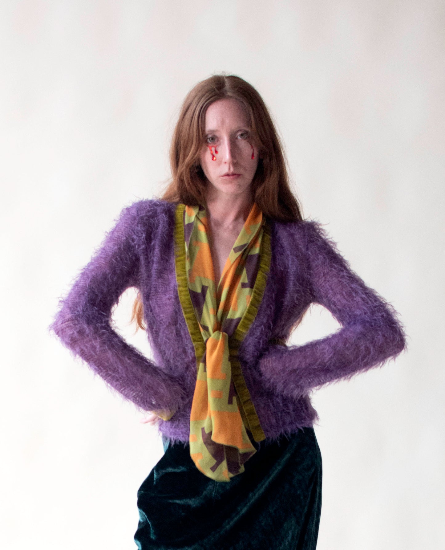 Fuzzy Lavender Cardigan | Voyage Passion