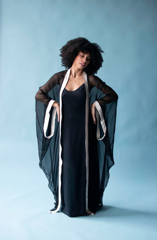 1990s Chiffon Duster