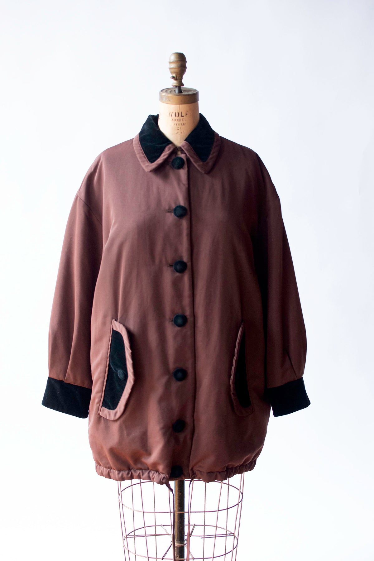 Velvet Trim Coat | Moschino Cheap & Chic