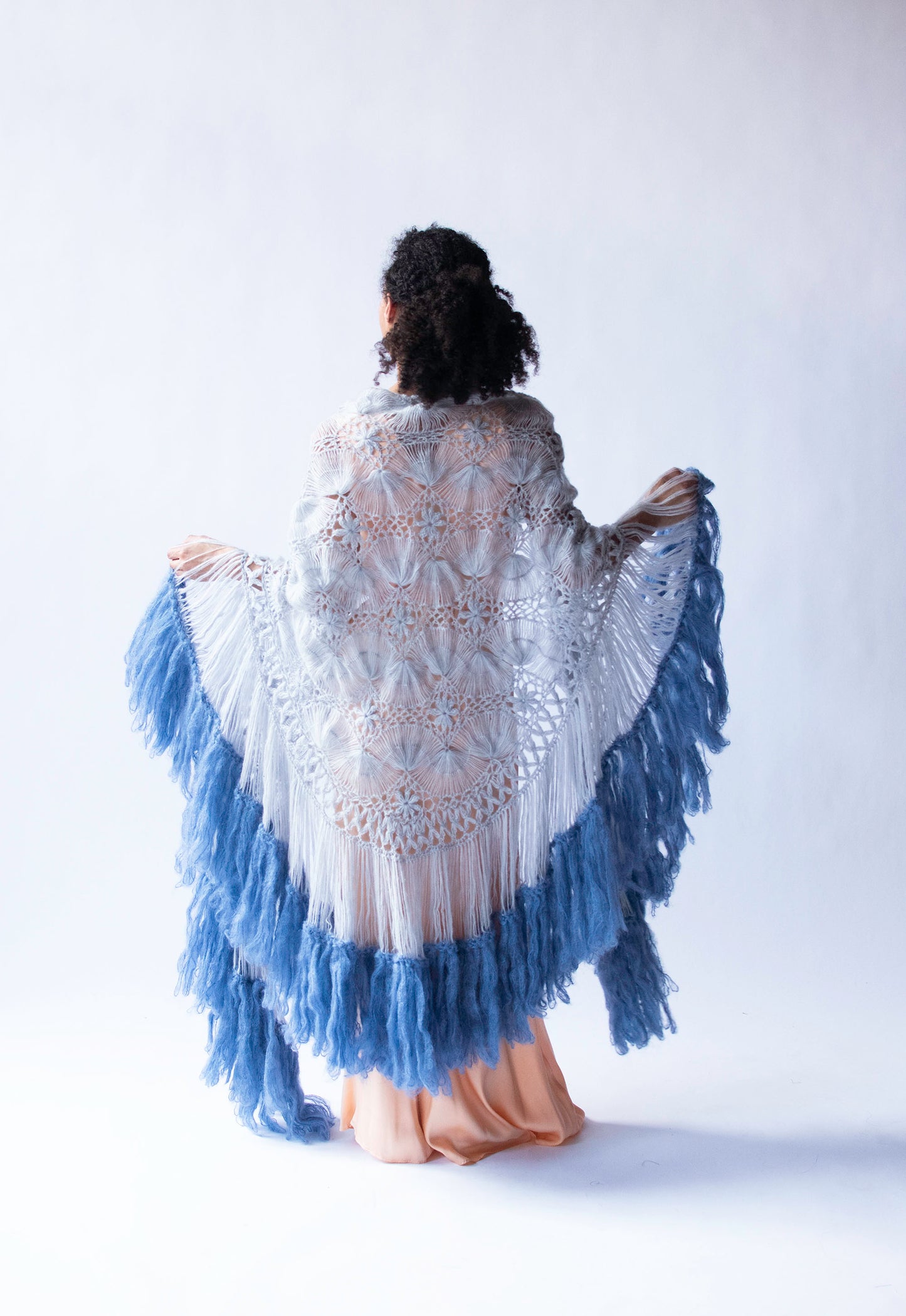 Pale Blue Shawl | Jacque d' Aubres