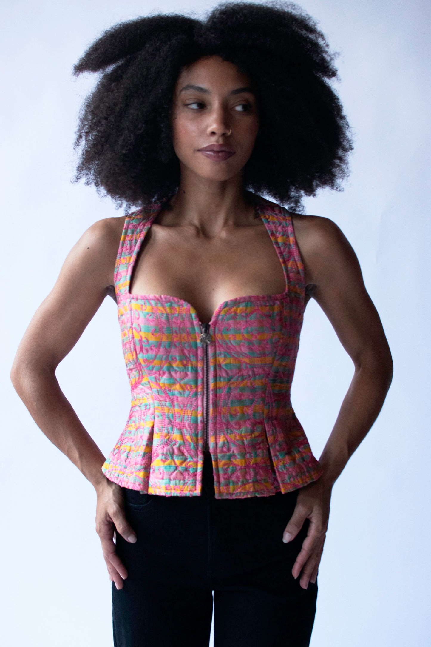 Quilted Silk Top | Chrisitan Lacroix Bazar