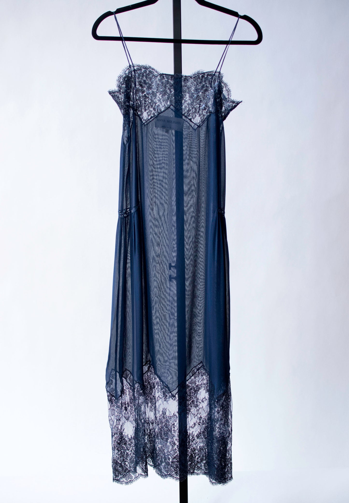 Navy Slip Dress | Anna Molinari