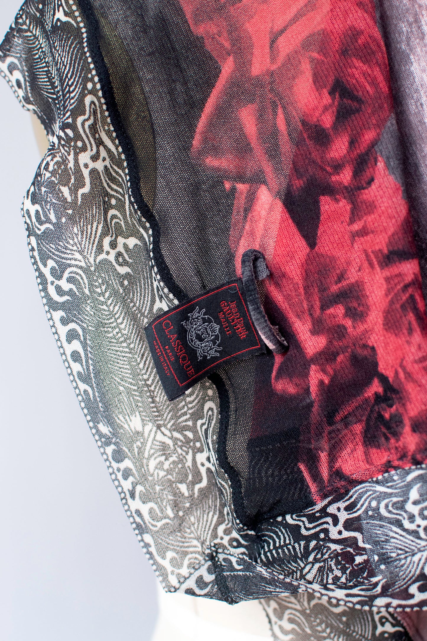 Rose Print Pareo Scarf | Jean Paul Gaultier