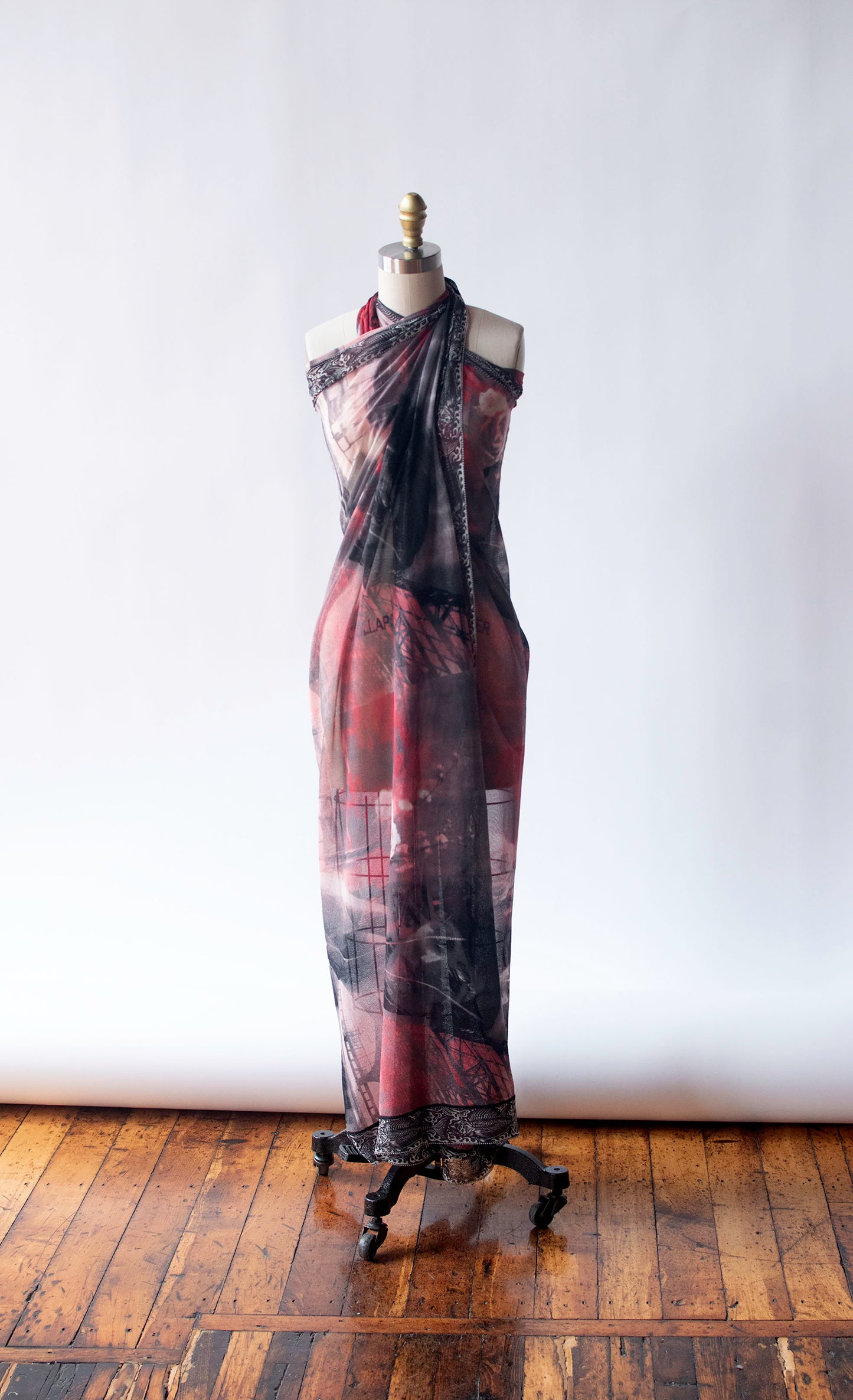 Rose Print Pareo Scarf | Jean Paul Gaultier