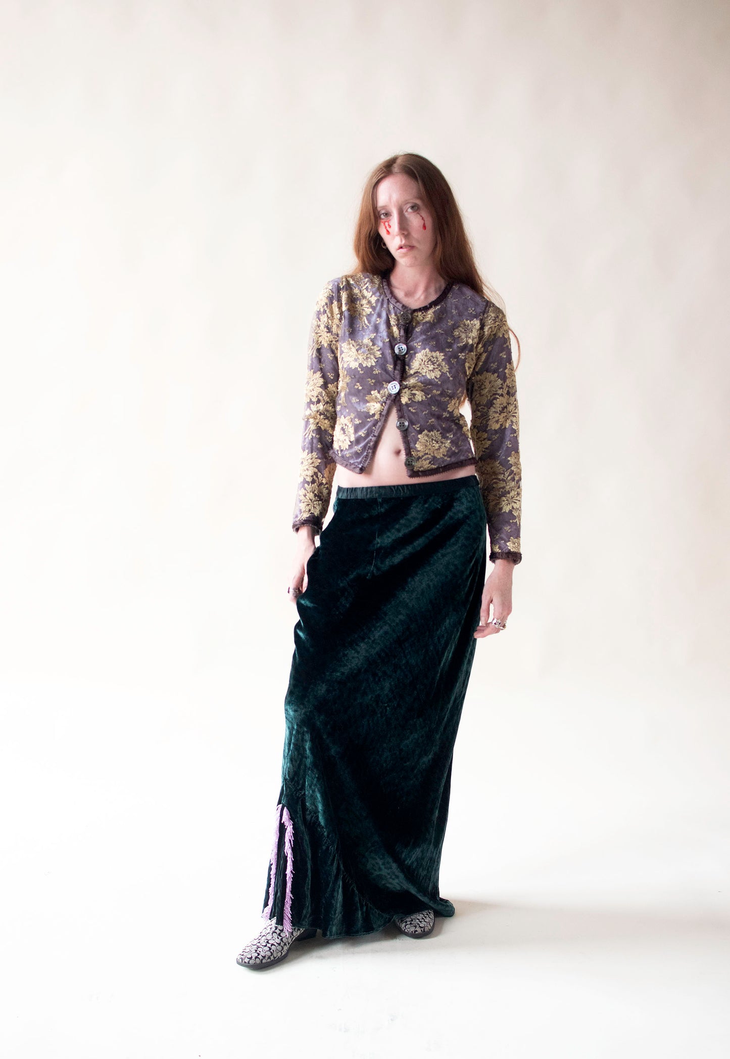 Green Velvet Skirt | Voyage Invest in the Original