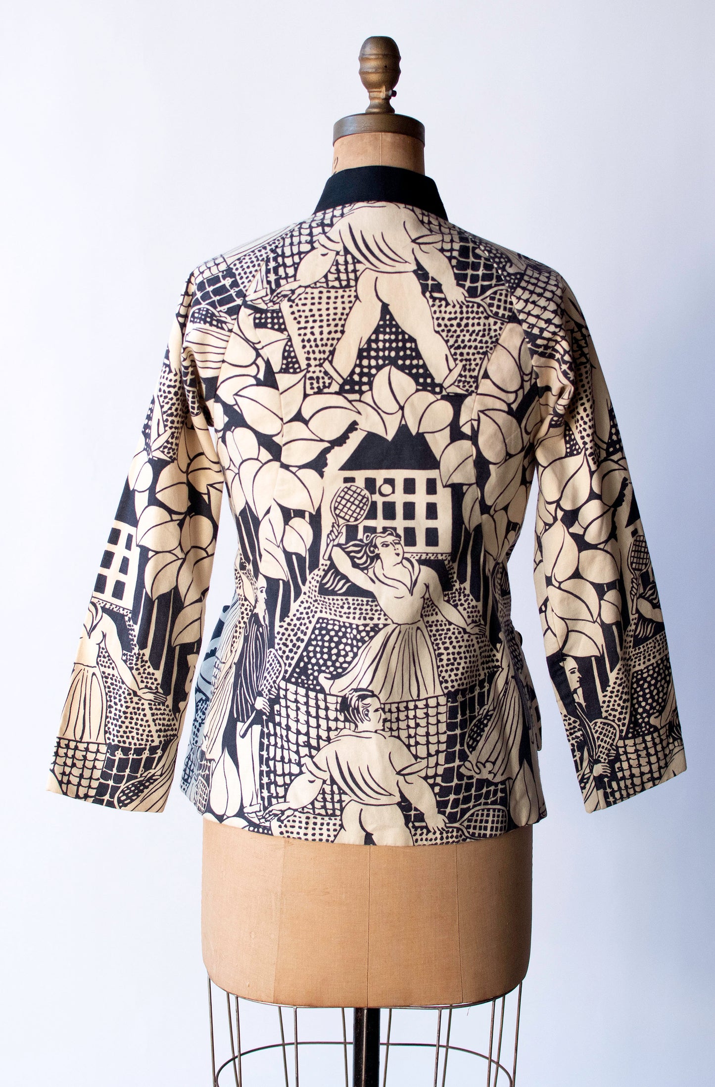 Raoul Dufy "Tenis" Print Jacket | Geoffrey Beene