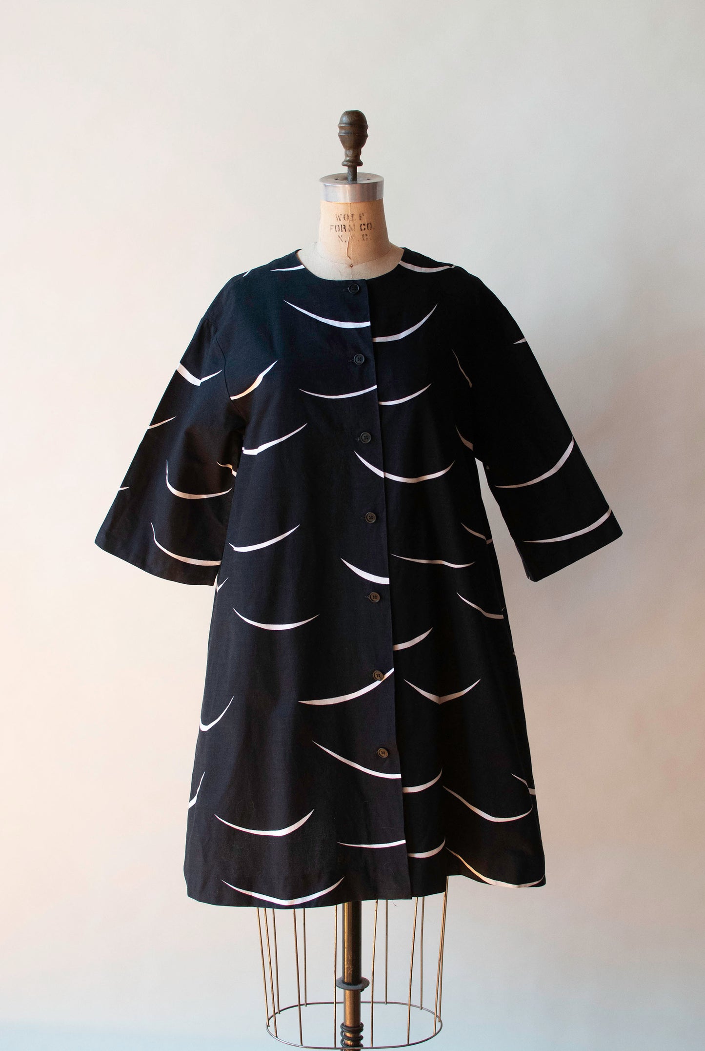 Crecent Print Dress |Marimekko 1974