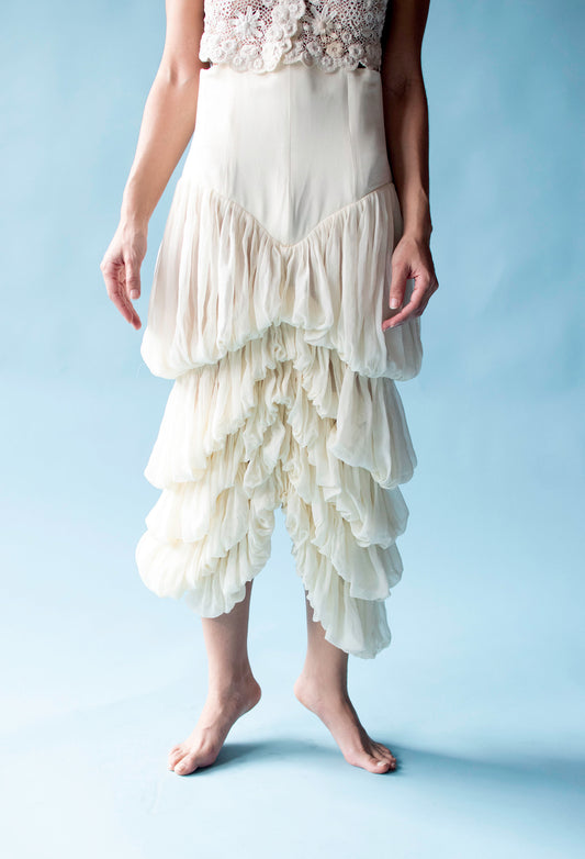 Draped Chiffon Skirt | Norma Kamali
