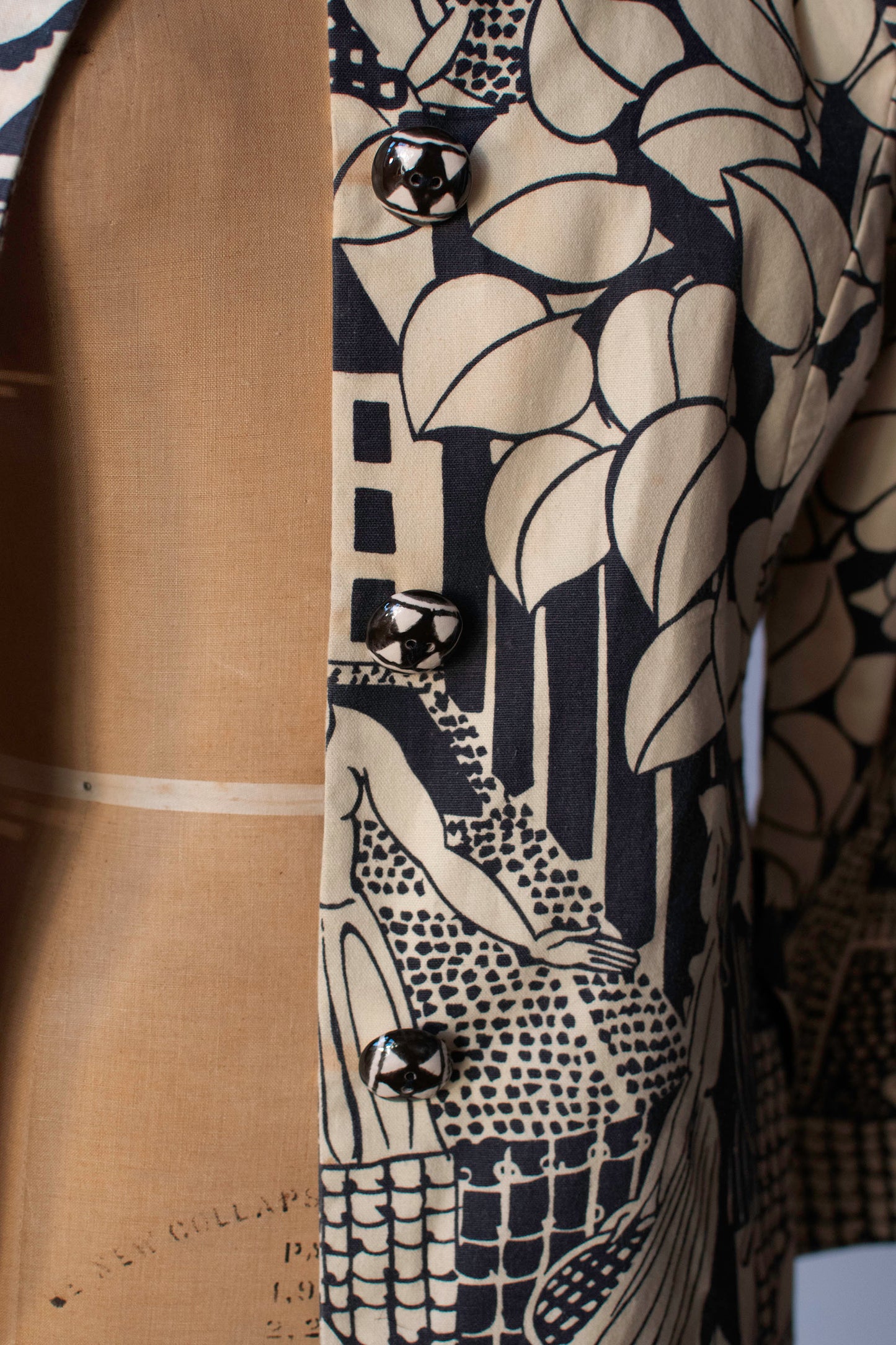 Raoul Dufy "Tenis" Print Jacket | Geoffrey Beene