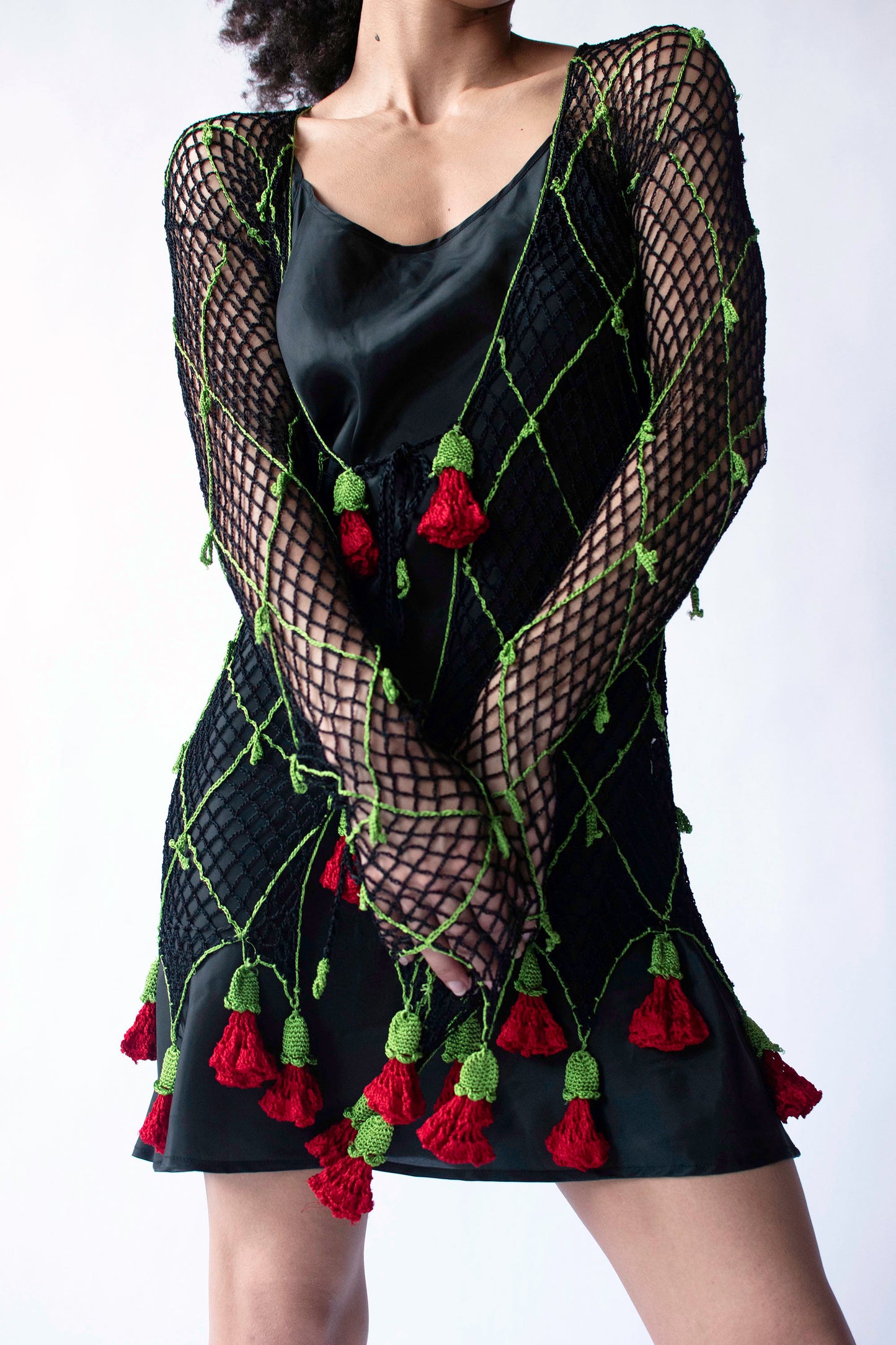 Crochet Rose Cardigan | Moschino Cheap & Chic