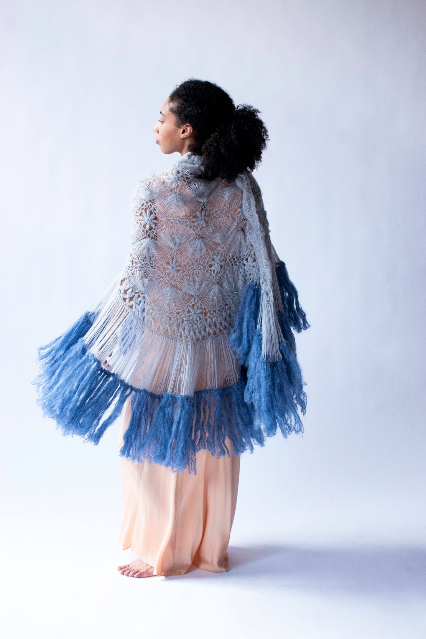 Pale Blue Shawl | Jacque d' Aubres