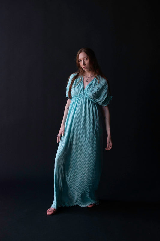 mary mcfadden pleated dress Mary McFadden - Dress - American