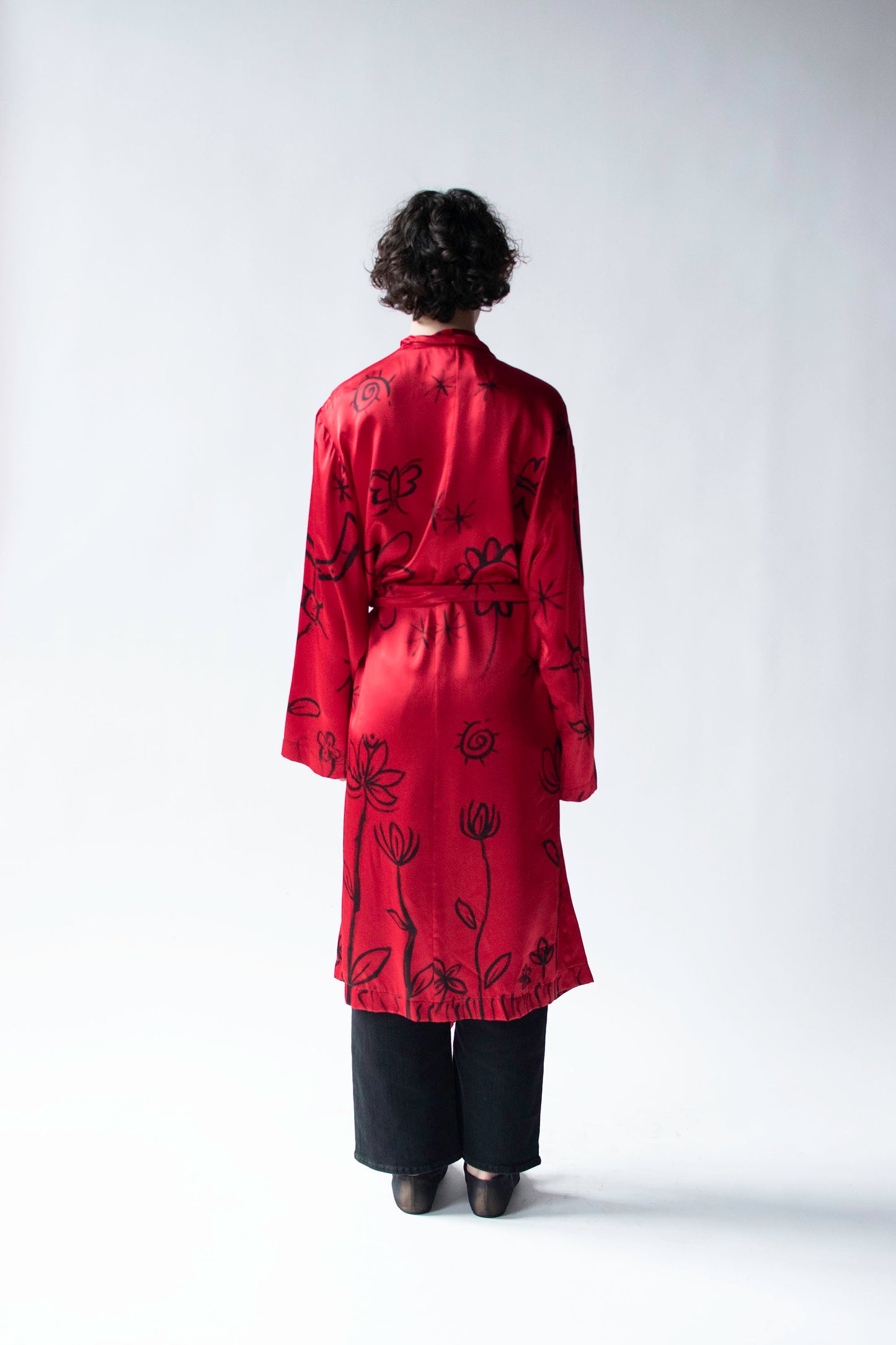 Bug Print Silk Robe | Todd Oldham