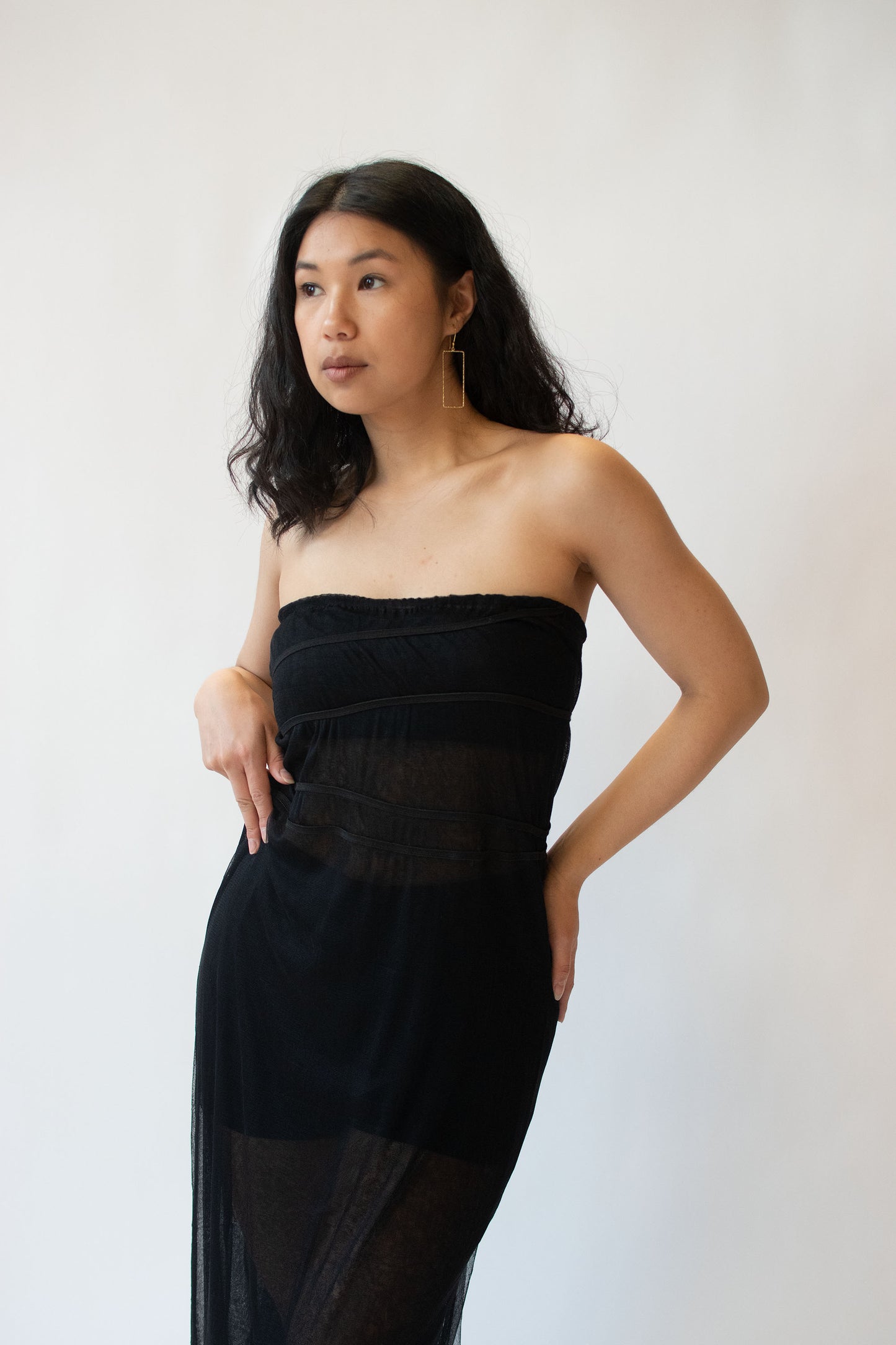 1990s Black Tube Dress | Helmut Lang