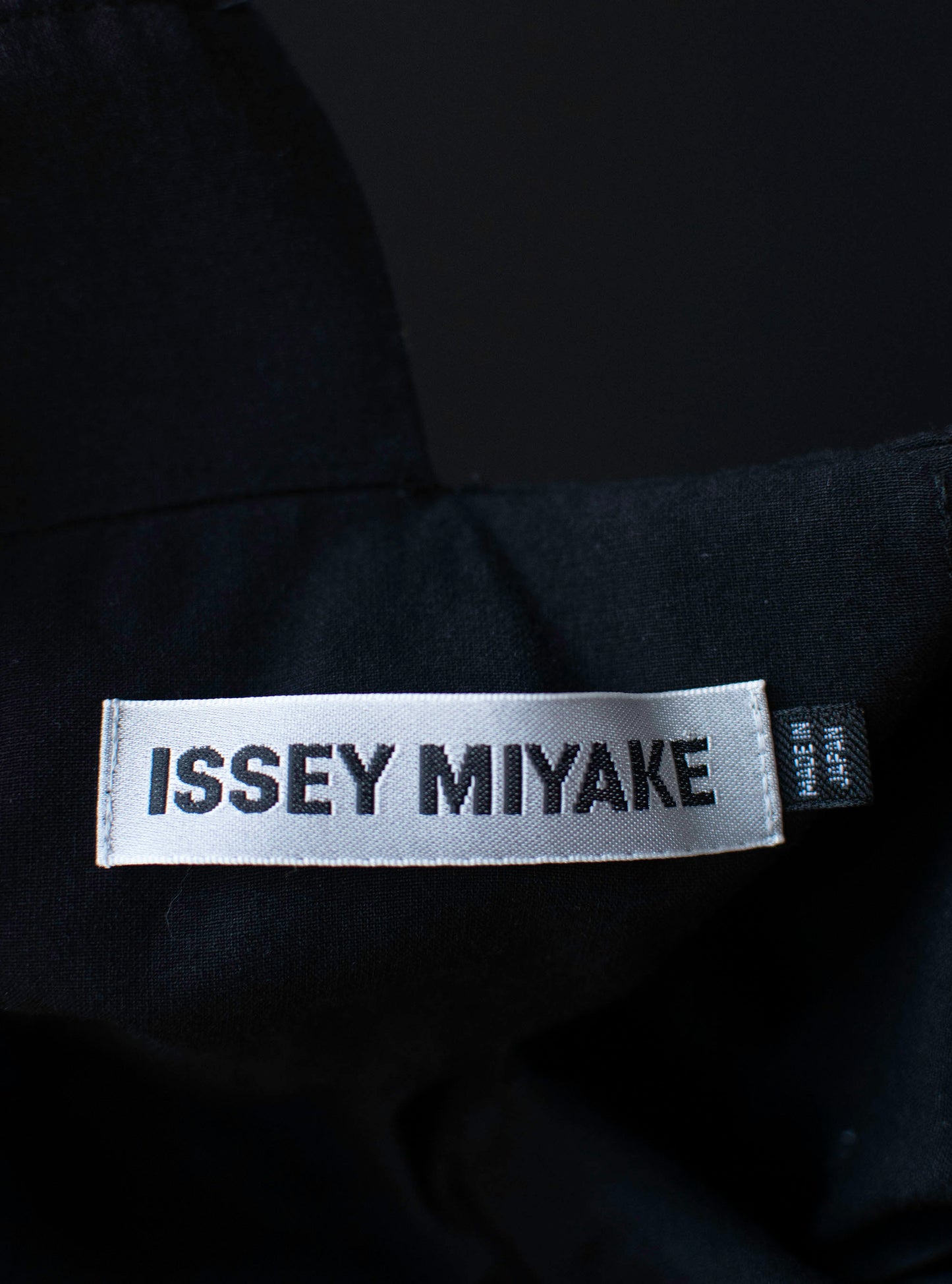 Black Dress w/ Rope Belt | Issey Miyake