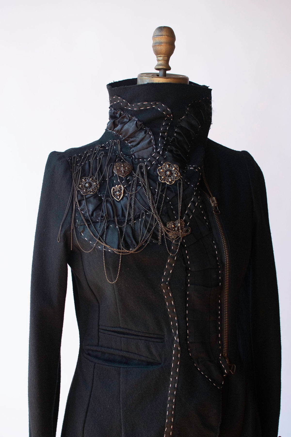 Embellished  Black Jacket | Antonio Marras