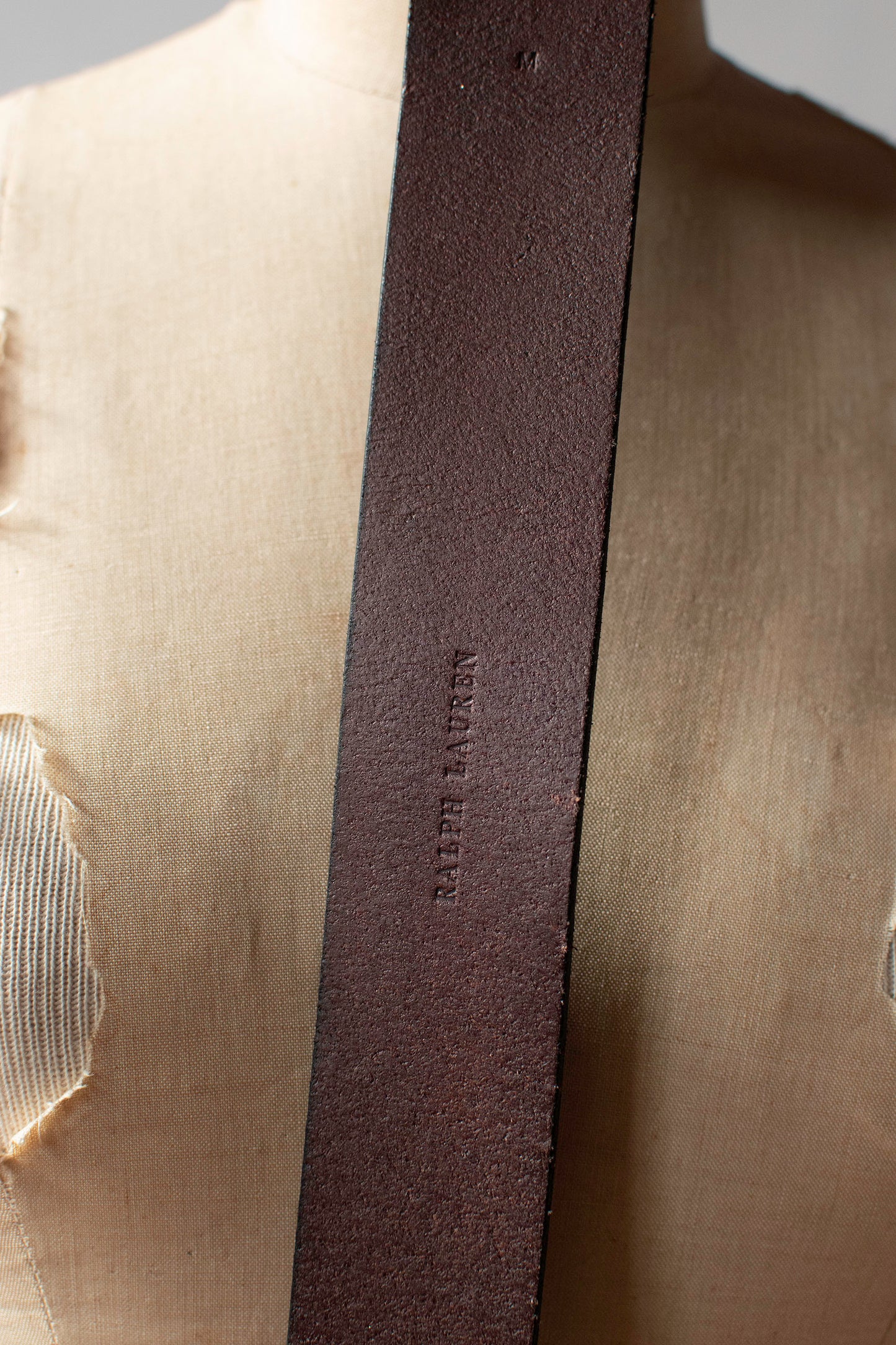 Dark Brown Leather O-Ring Belt | Ralph Lauren