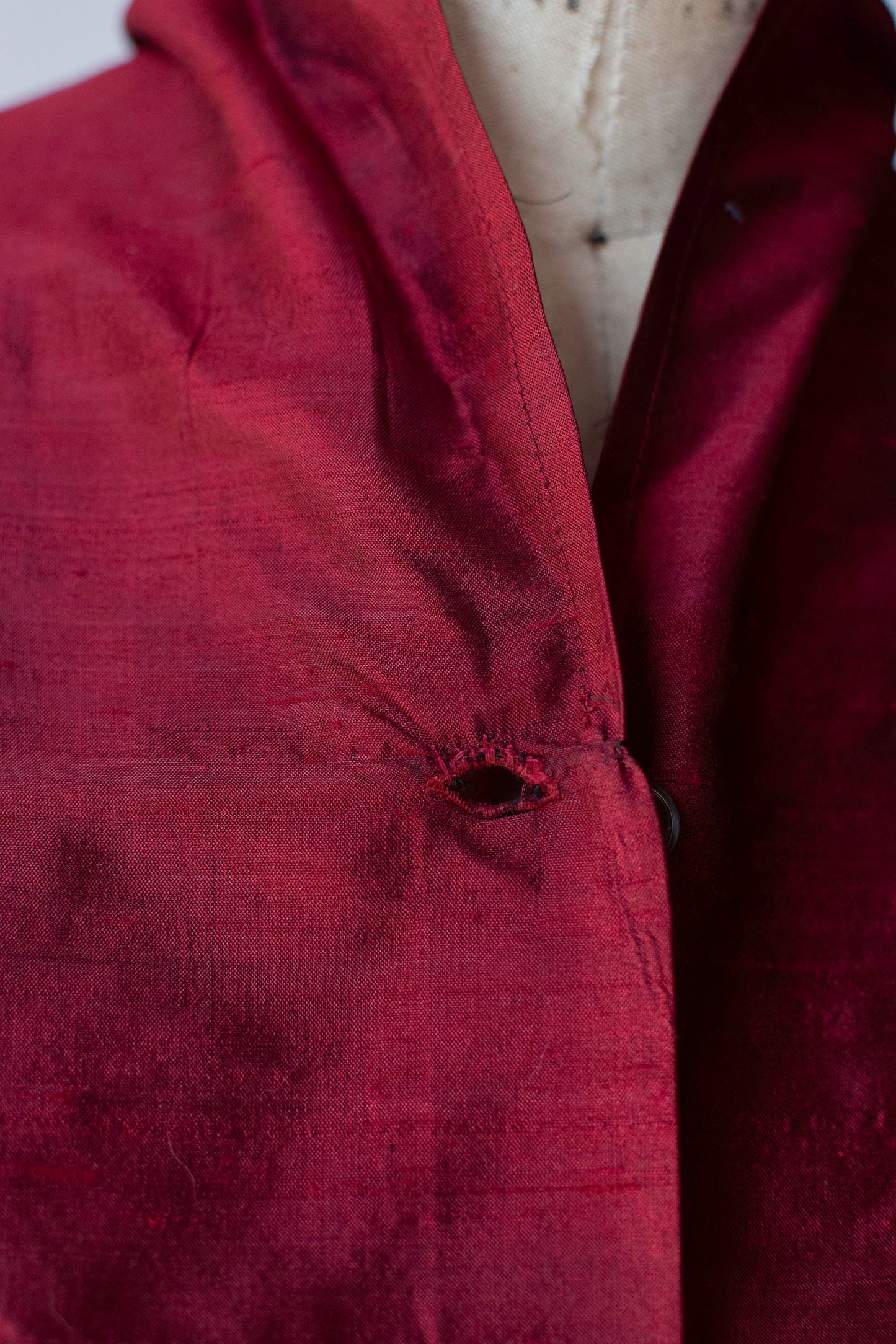 Burgundy Silk Dress | Romeo Gigli for Callaghan