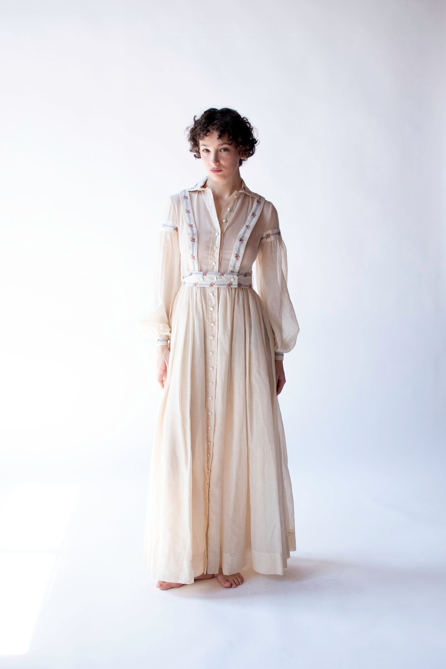 1970s Bishop Sleeve Dress | Bonwit Teller