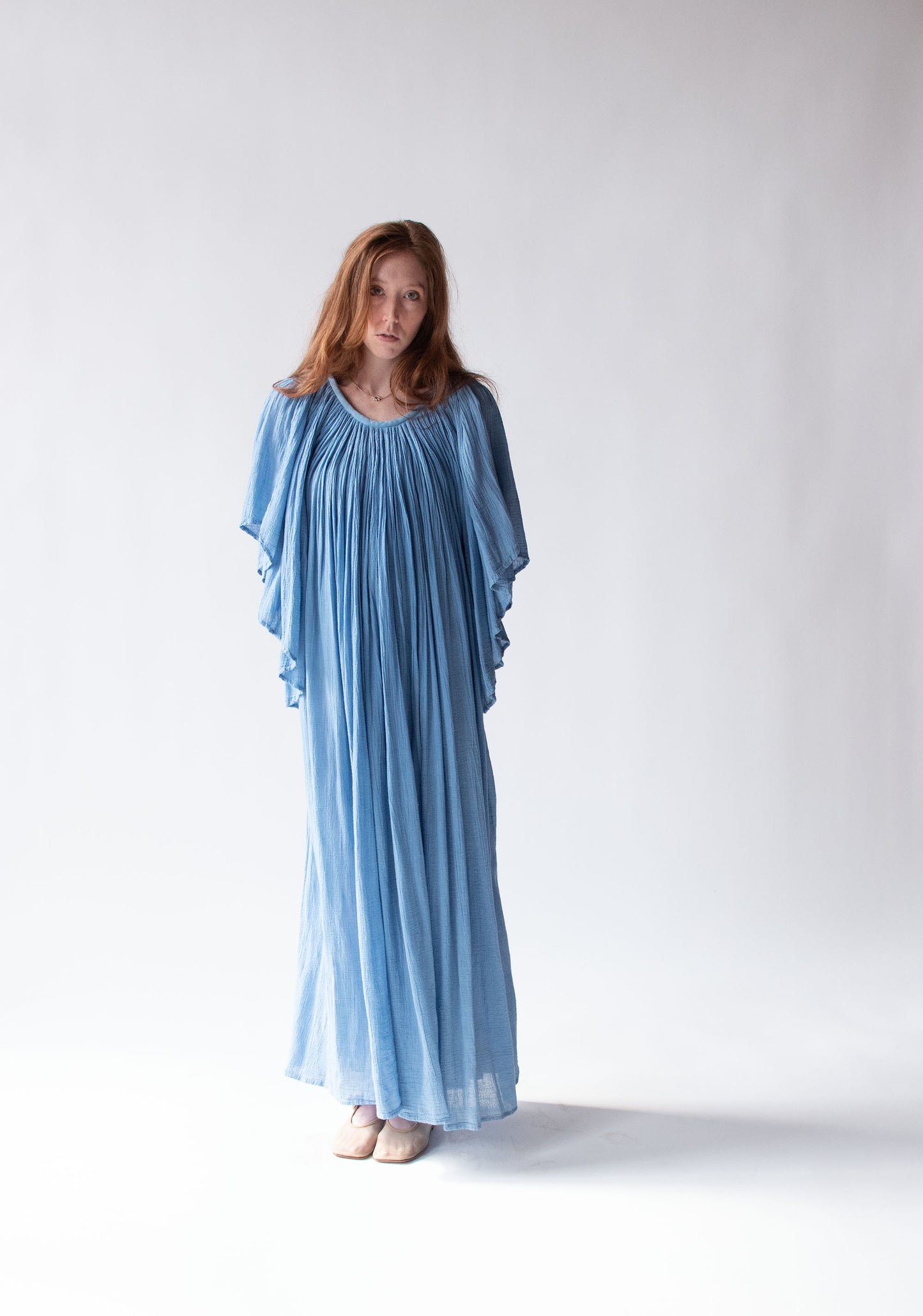 1970s Blue Gauze Dress | Amerikan Climax