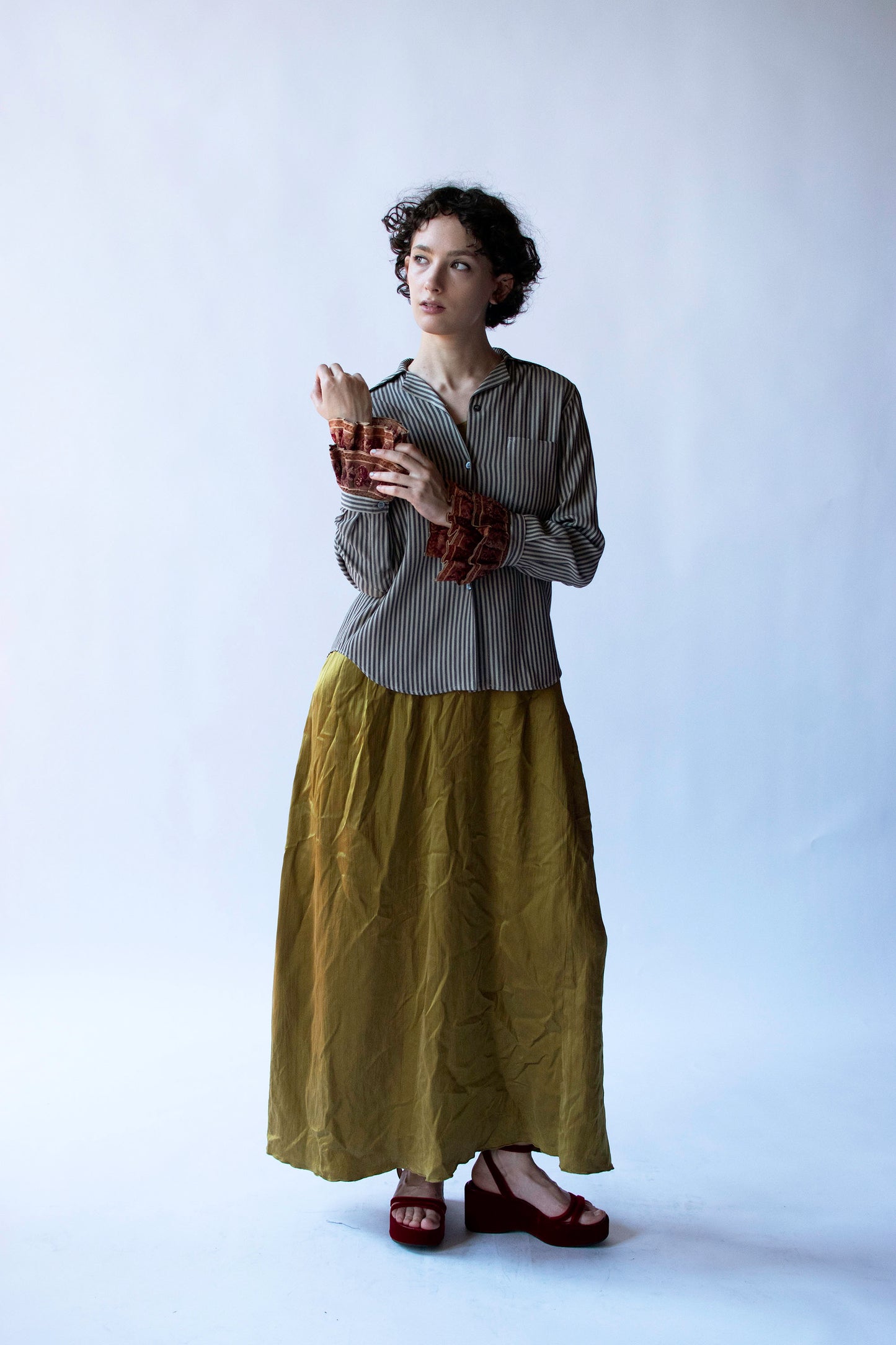 Ruffle Cuff Shirt | Romeo Gigli