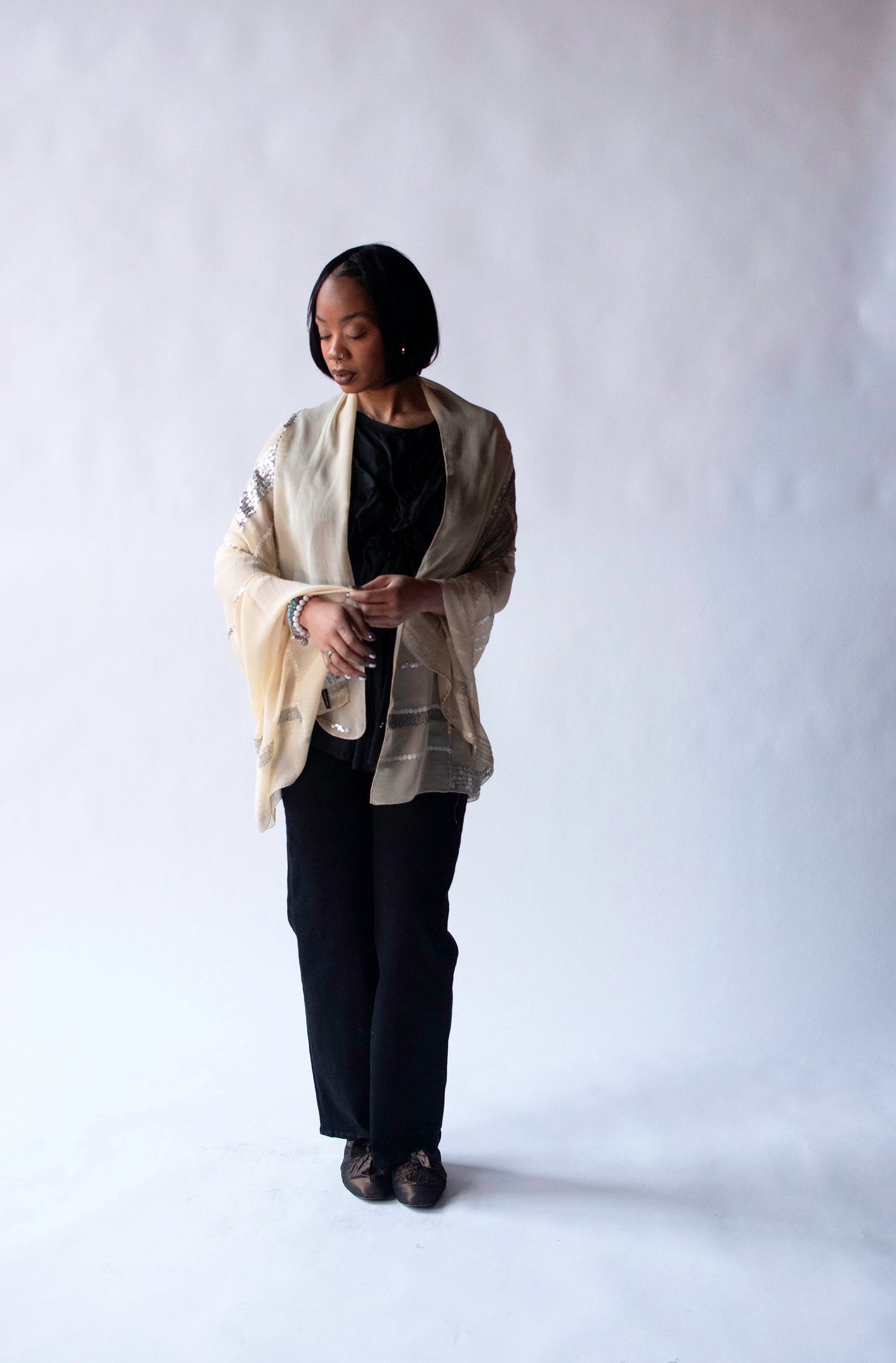 Embellished Silk Shawl | Dries Van Noten