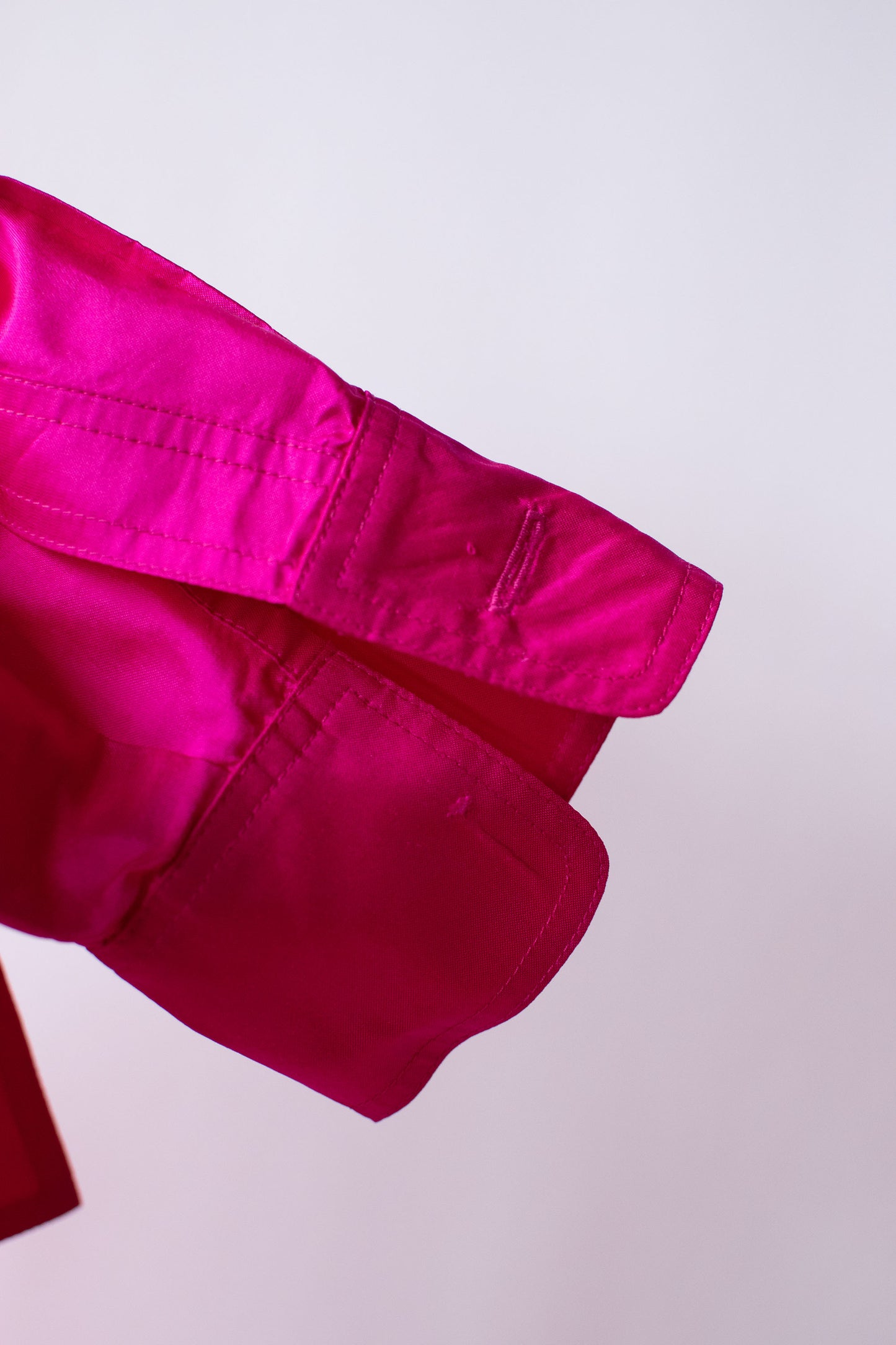 1990s Hot Pink Silk Top | Donna Karan