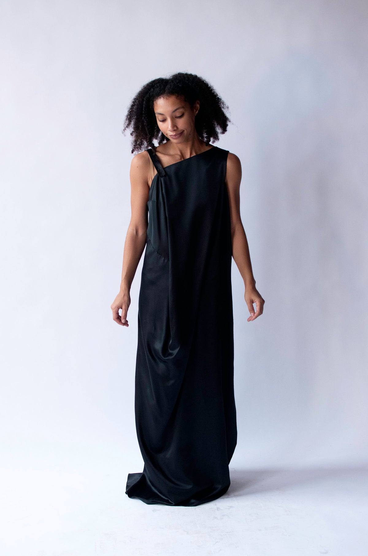 Black Draped Dress | Rozae Nichols