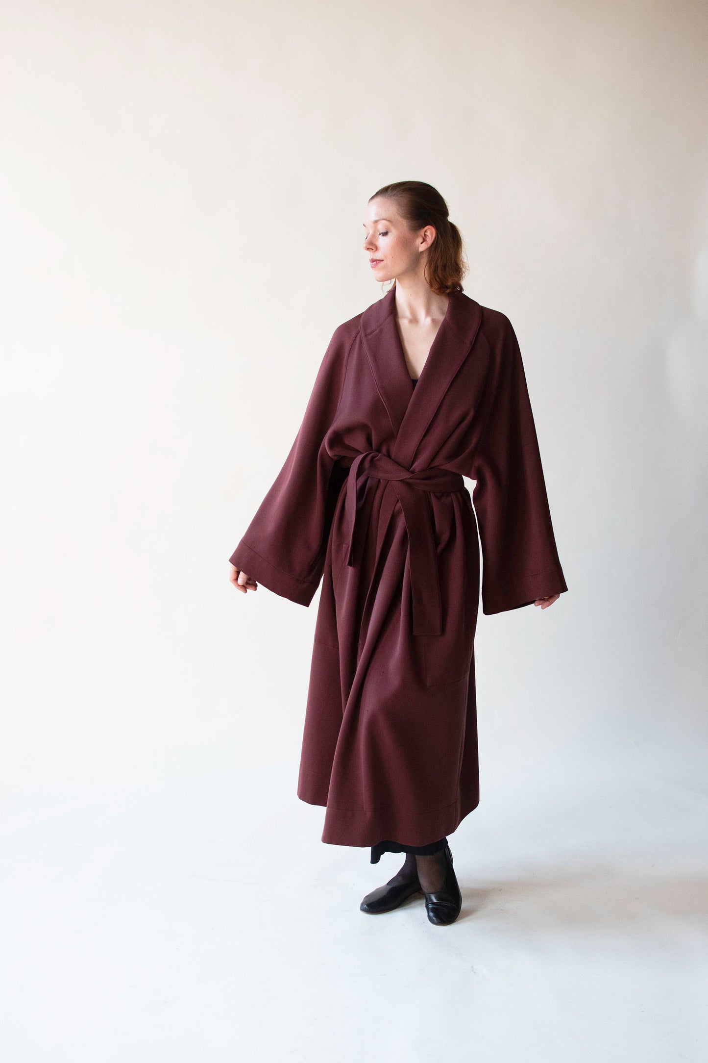 1980s Burgundy Coat | Azzedine Alaïa