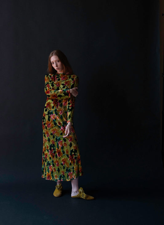 1990s Devoré Dress | Laureano Beverly Hills