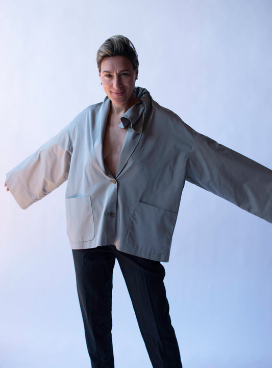 Dove Gray Jacket | Romeo Gigli Gray 1989