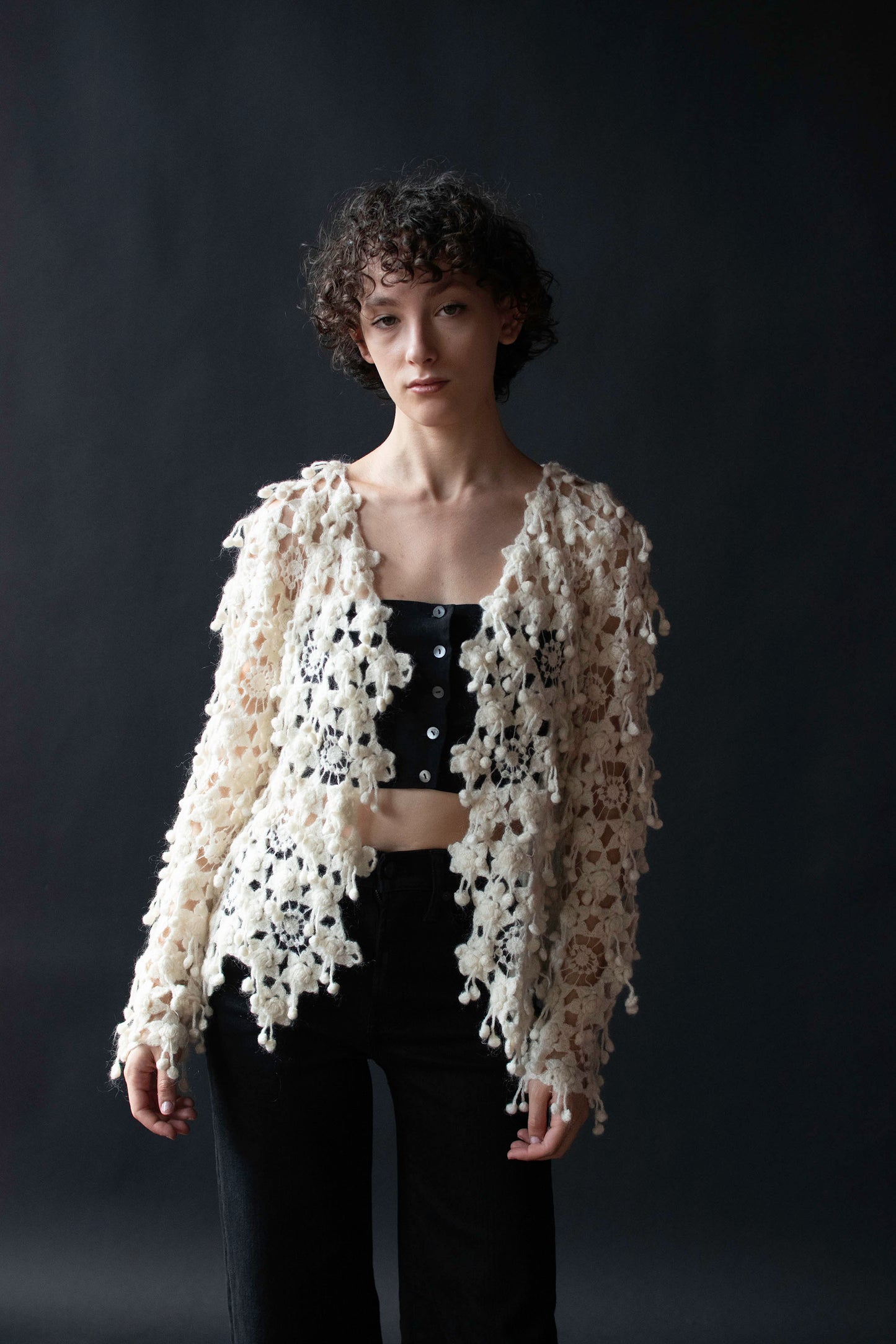 1990s Snowflake Cardigan | Madame Nicole Matsuda