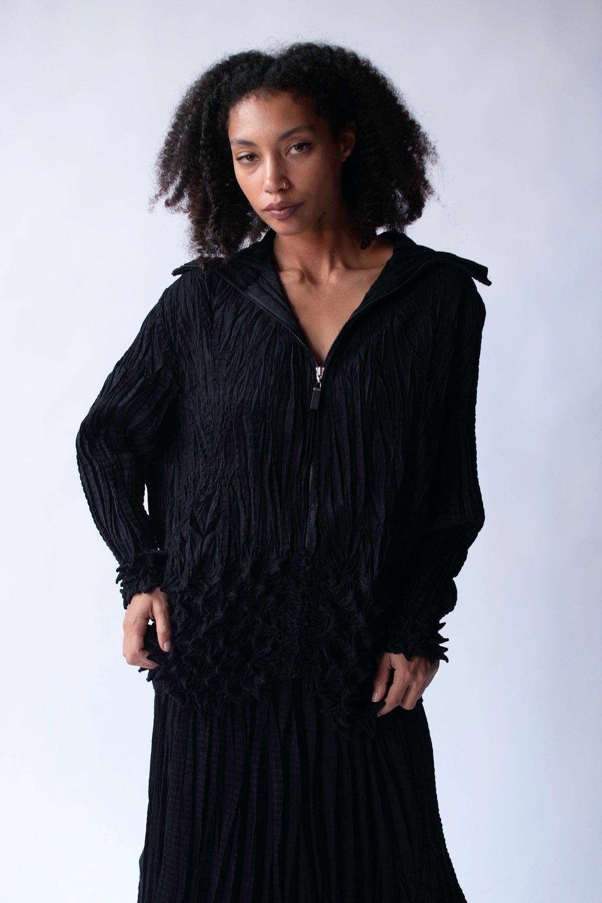 Pleated Set | Kazuko Okazaki