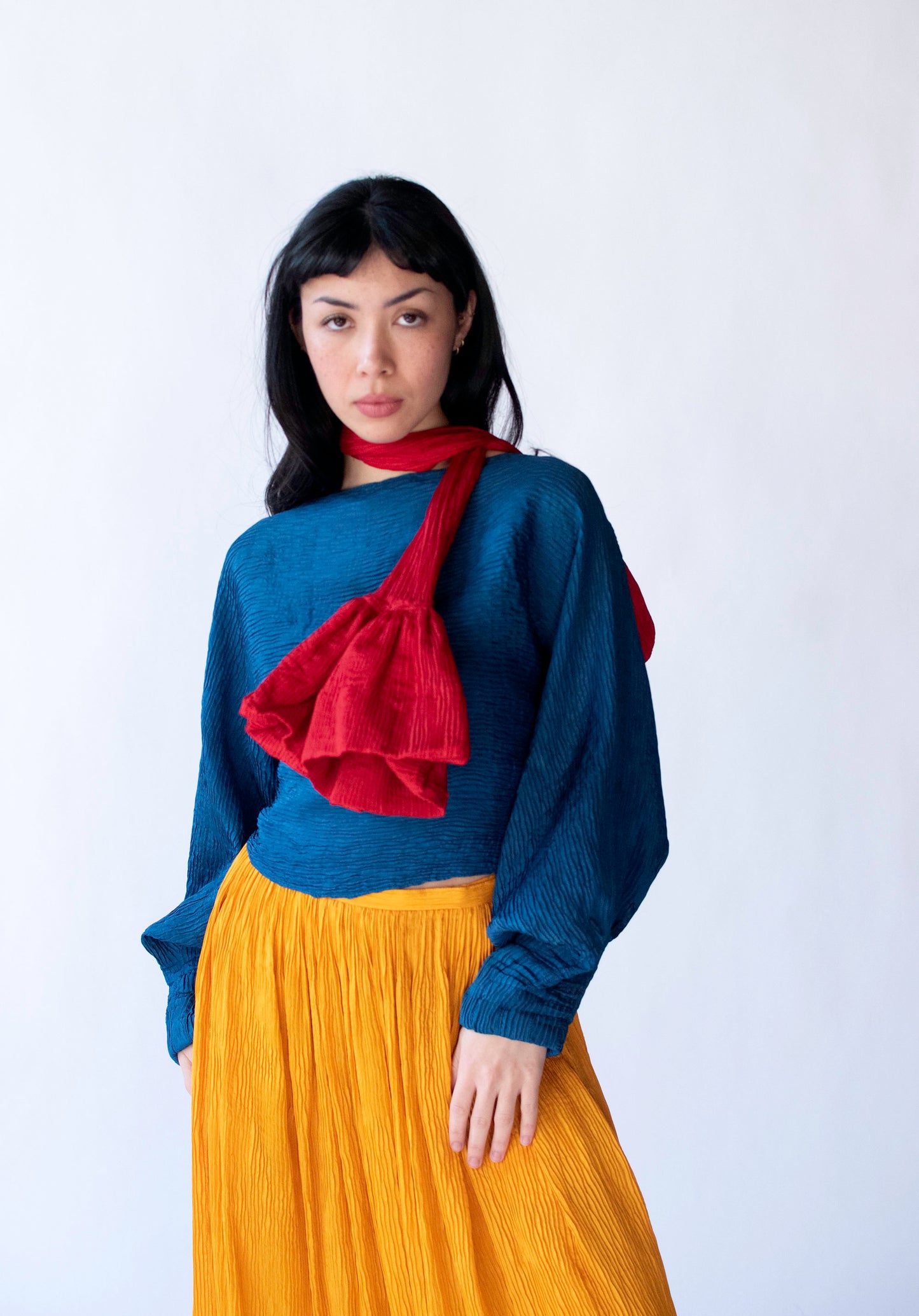 Silk Plisse Set | Geoffrey Beene