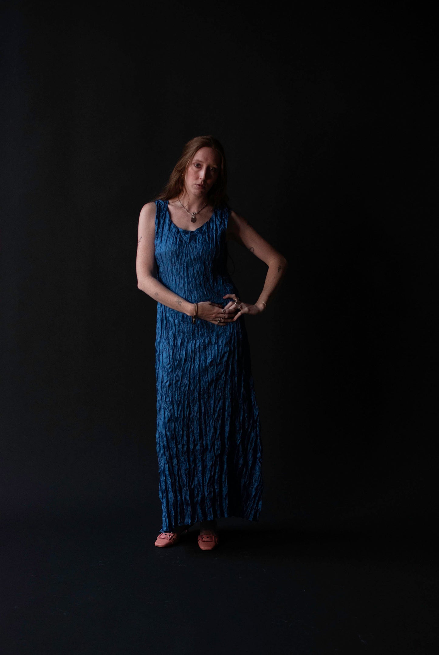 Pleated Blue Dress | Issey Miyake