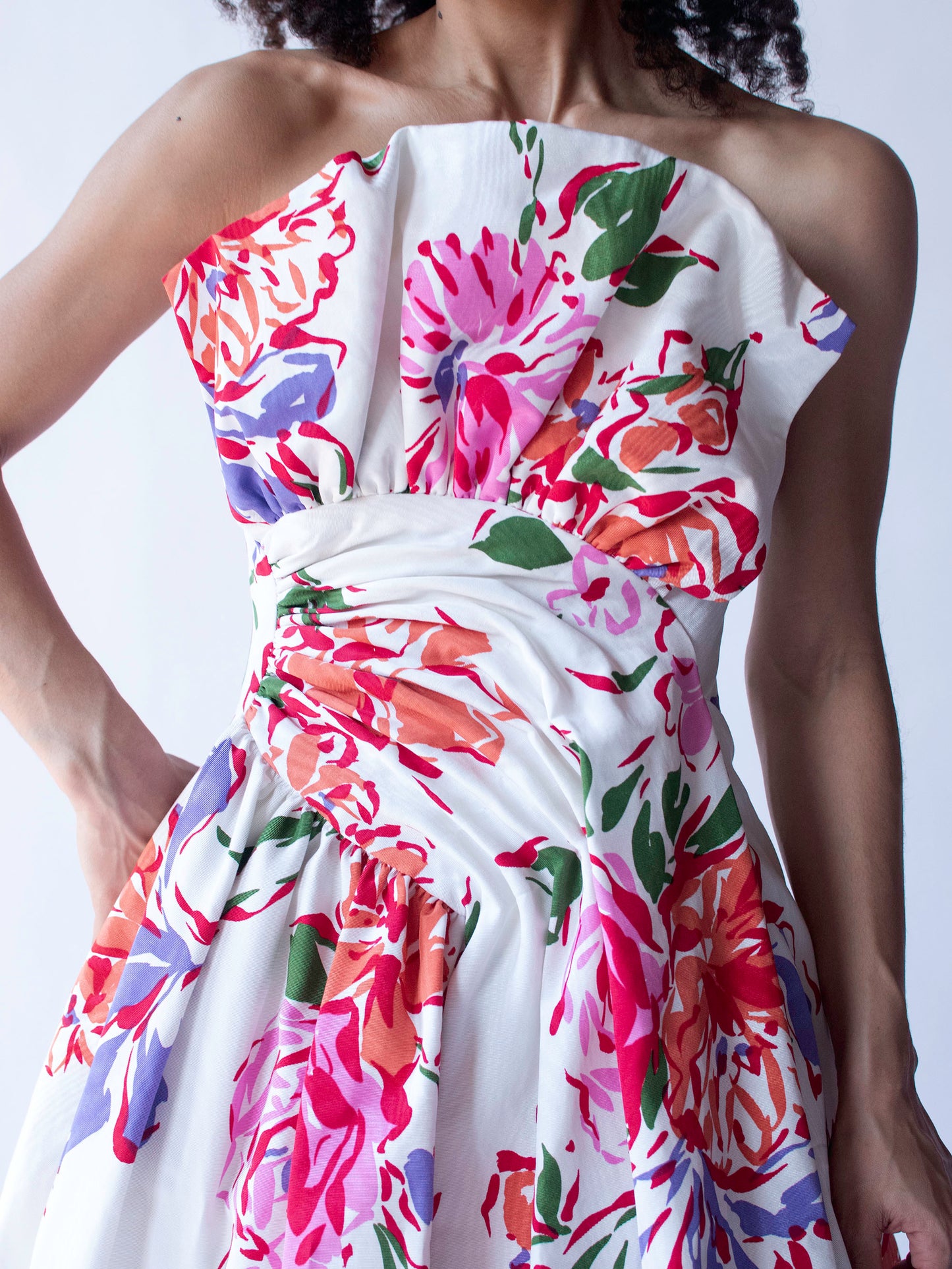 1980s Floral Print Gown | Scaasi boutique